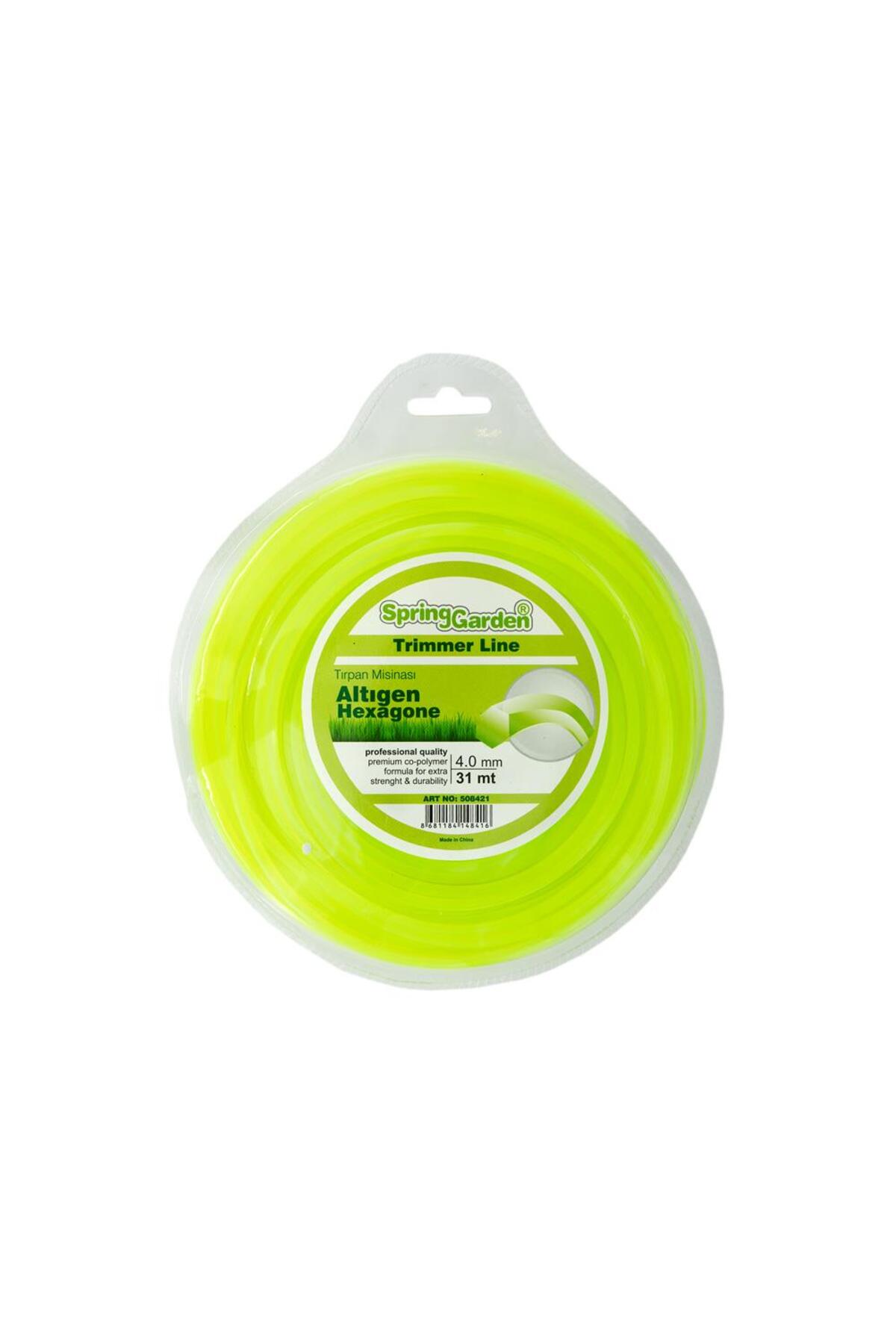 SPRING GARDEN Motorlu Tırpan Misinası 4.0 mm 31 mt Altıgen (Diken