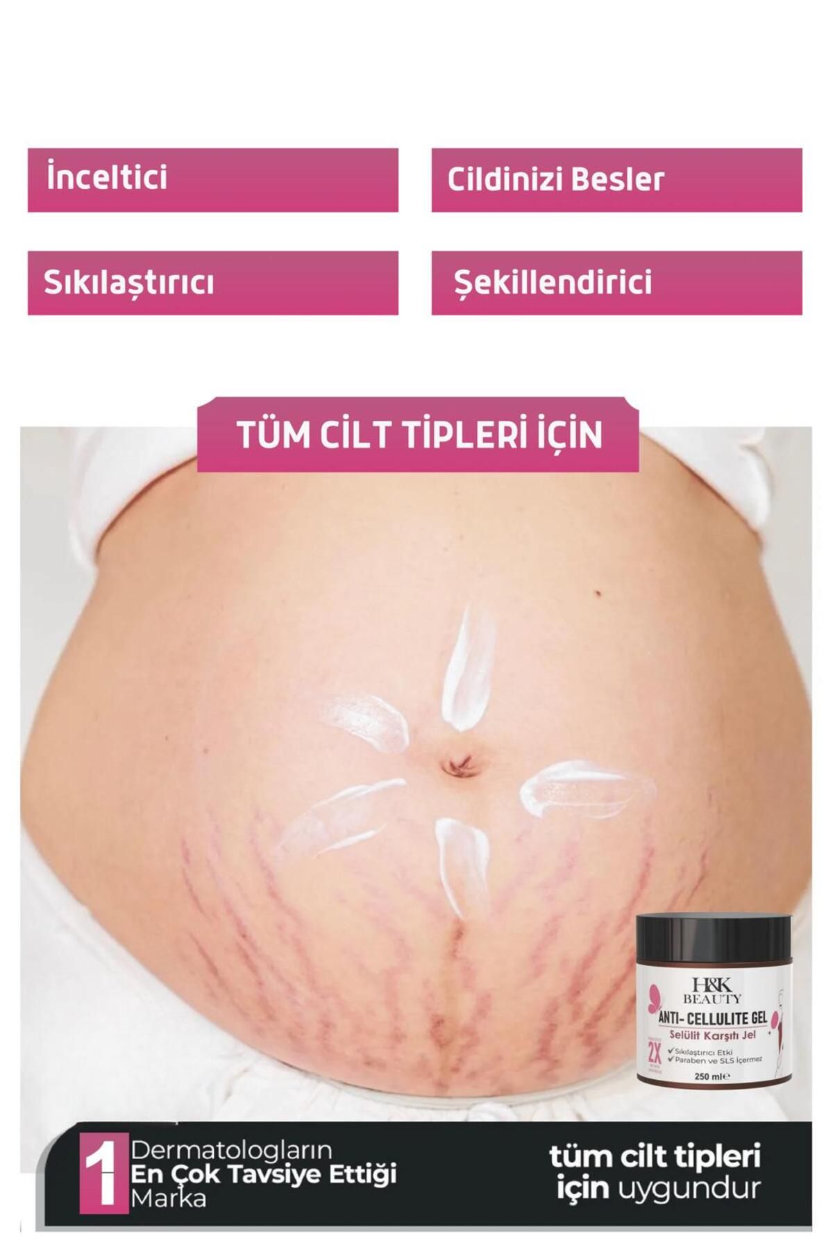 HK BEAUYT Sıkılaştırıcı Selülit Ve Çatlak Giderici Vücut Şekillendirici Jel 250 ml