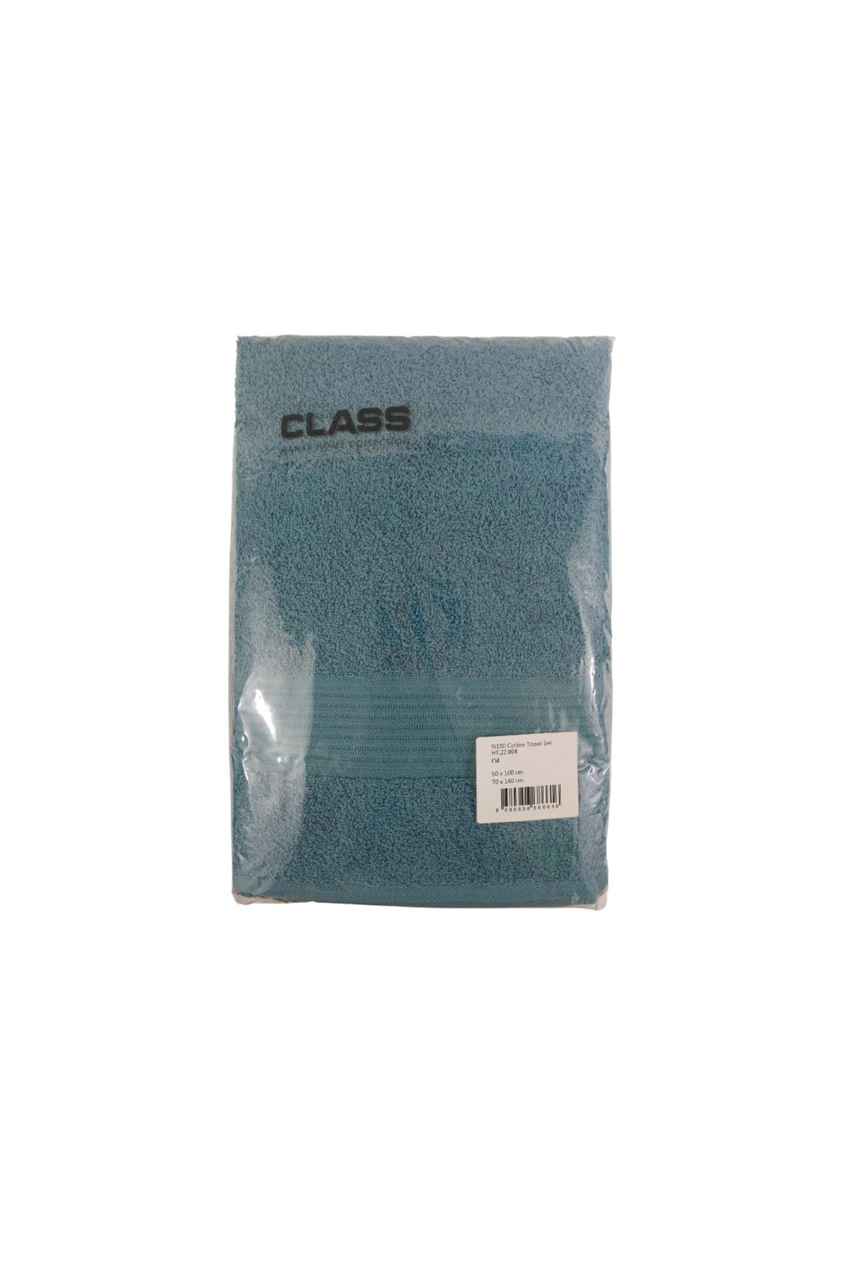 Class Home Collection-Set of 2 absorbent towels, 100% Cotton, 480 gsm density, 50x100 cm + 70x140 cm, Hermagoras, Petrol 4