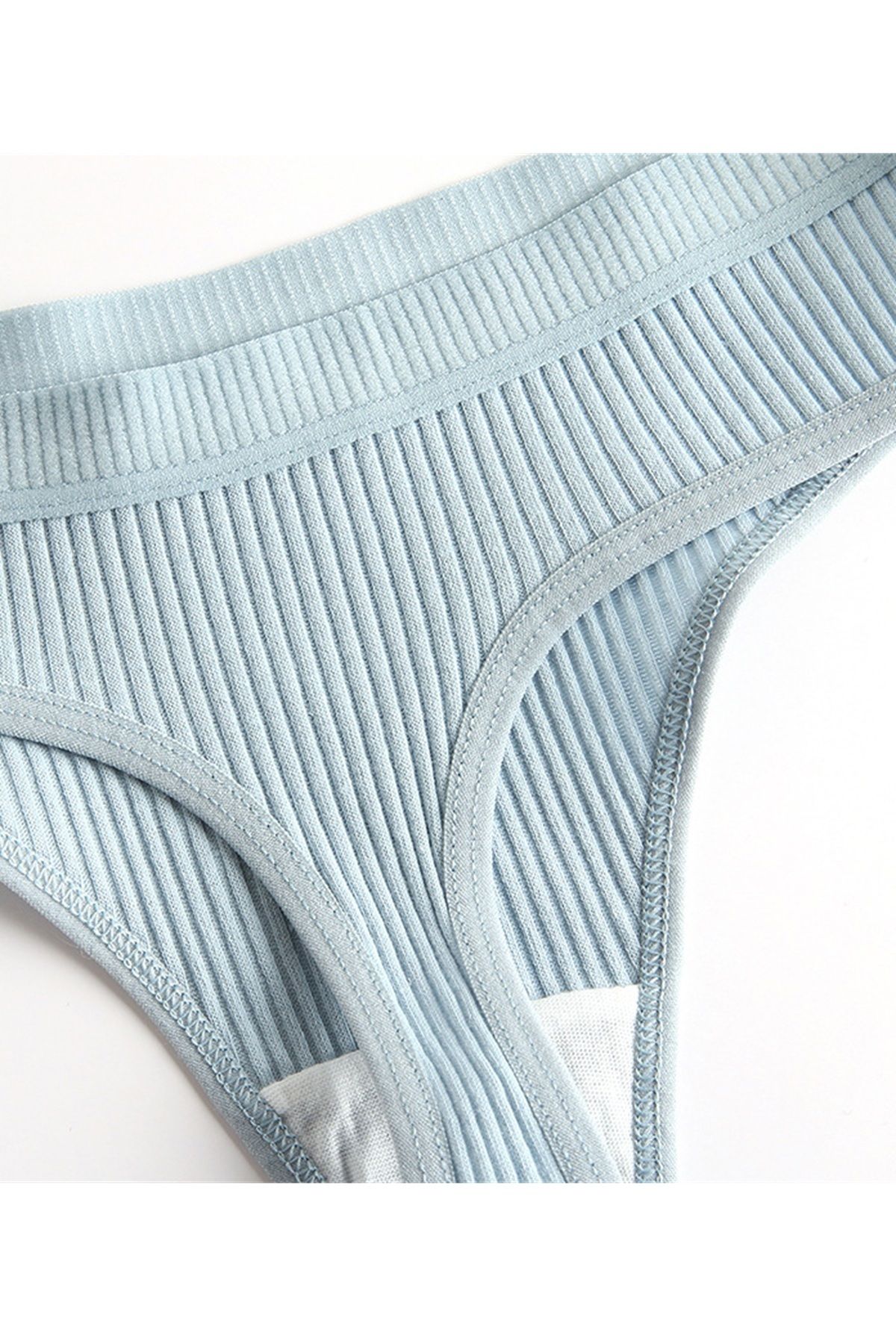 Merry See-Set of 9 9 Colors Cotton String Panties 5