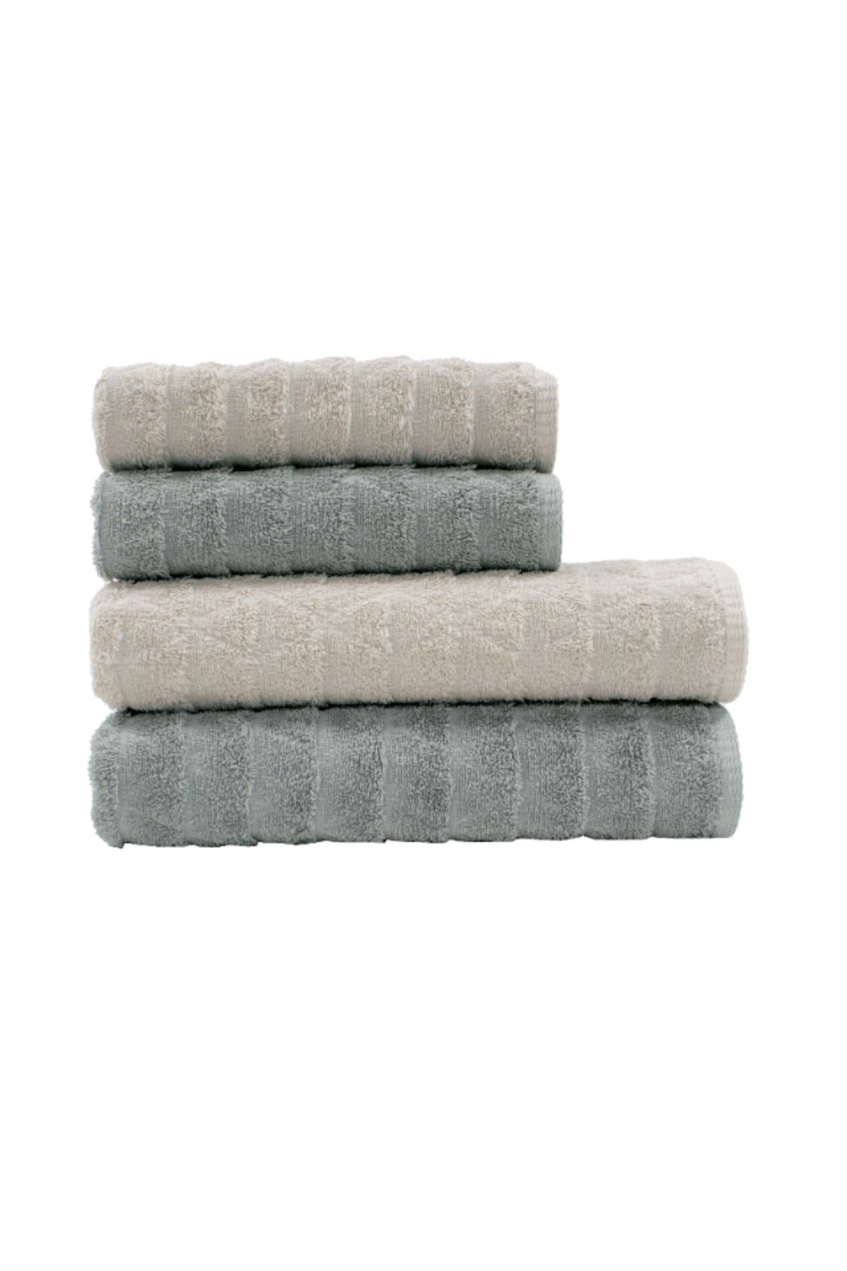 Class Home Collection-Set 2 Prosoape Absorbante, 100% Bumbac Jacquard, 390 GSM, 50x100 cm + 70x140 cm, Mermin, Bej 5