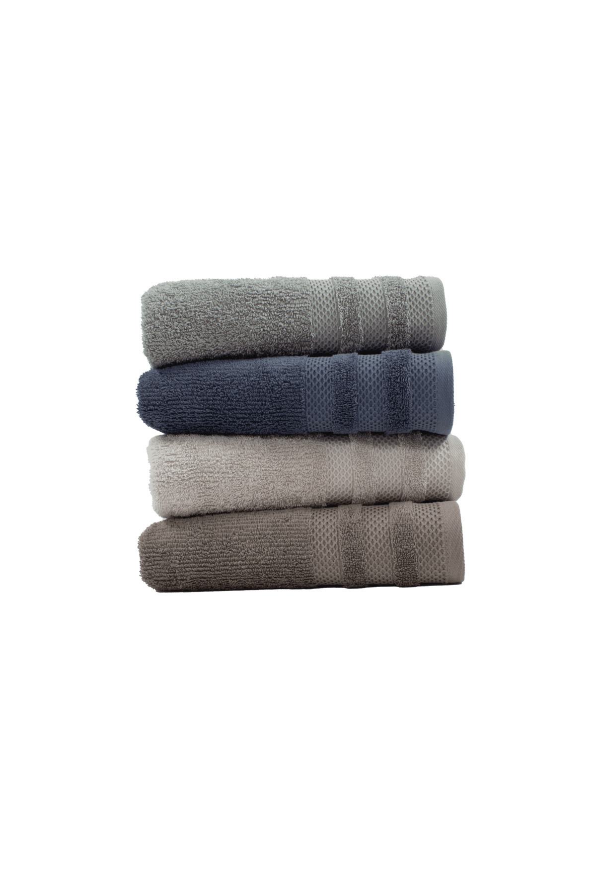 Class Home Collection-Set 2 prosoape absorbante, 100% bumbac jacquard, densitate 500 g/m², 50x100 cm + 70x140 cm, Audo, Denim 7
