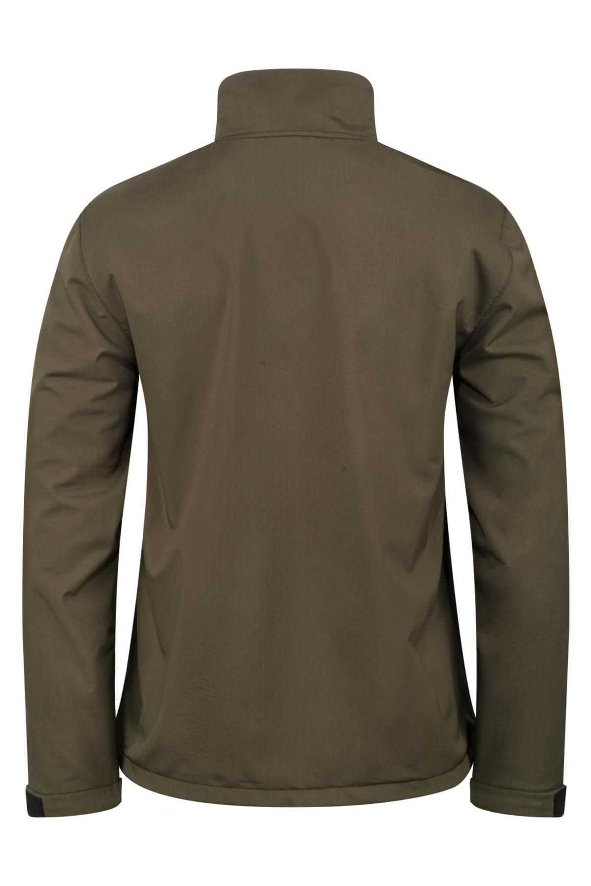 2AS-Men's Softshell Checkered Jacket Khaki Samuel Model 6