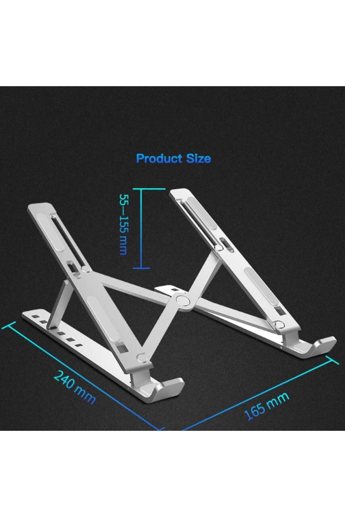 Techmaster-Nuoxi N3 6 Level Metal Macbook Notebook Reading Stand Foldable 5