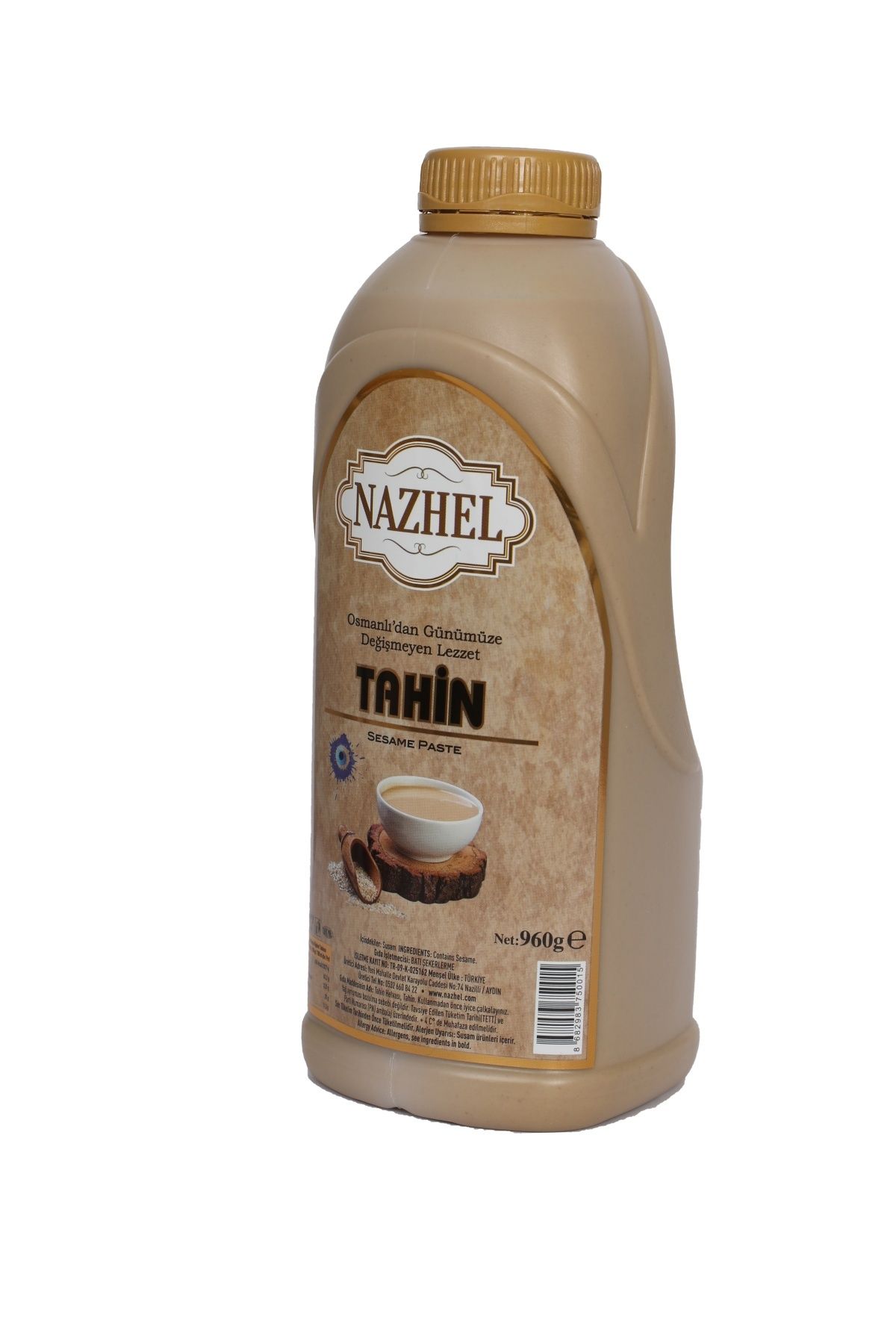 NAZHEL %100 Doğal GURME Tahin 1 Kg (Net 960 Gr) Yerli Susamdan ÜretiM Sağlanmıştır