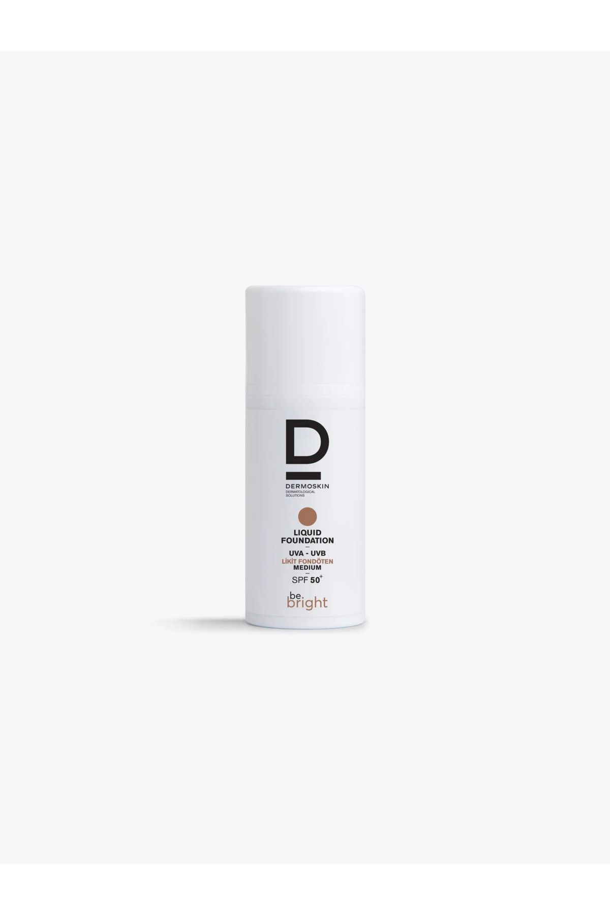 Dermoskin-Be Bright Liquid Medium Foundation - Spf50+ Uva & Uvb Sunscreen, High Coverage 33 ml 2