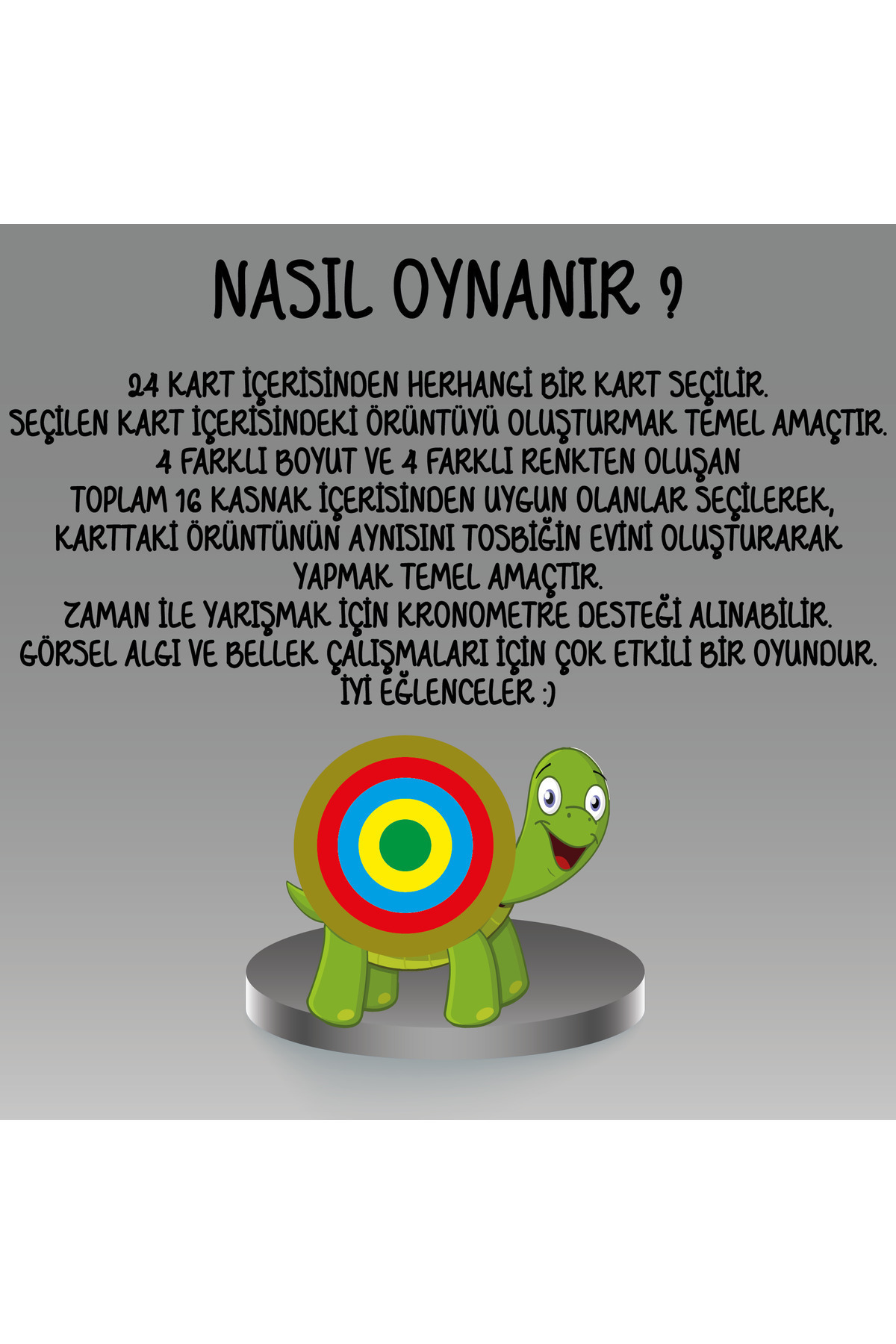 Karter İnovasyon Kaplumbaga Puzzle,Egitici Puzzle,Montessori Egitici Oyuncak,Ahsap Egitici Oyuncak,Ahsap Kaplumbaga fotoğrafı 7 (önizleme)