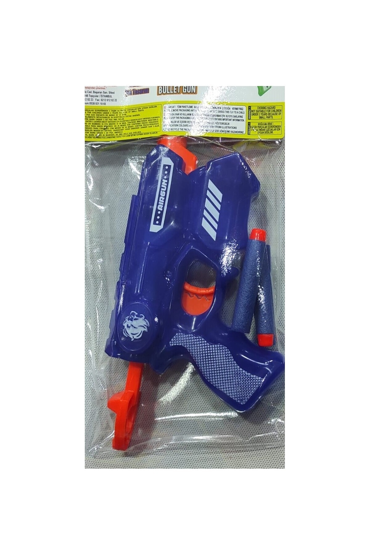 abnturk Sünger Yumuşak Mermi Atan Nerf Nörf Tabanca Silah Oyuncak