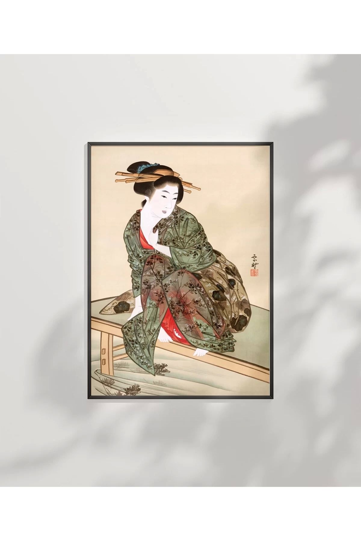 VOGLOO Çerçevesiz Poster Geleneksel Japon Zarafeti