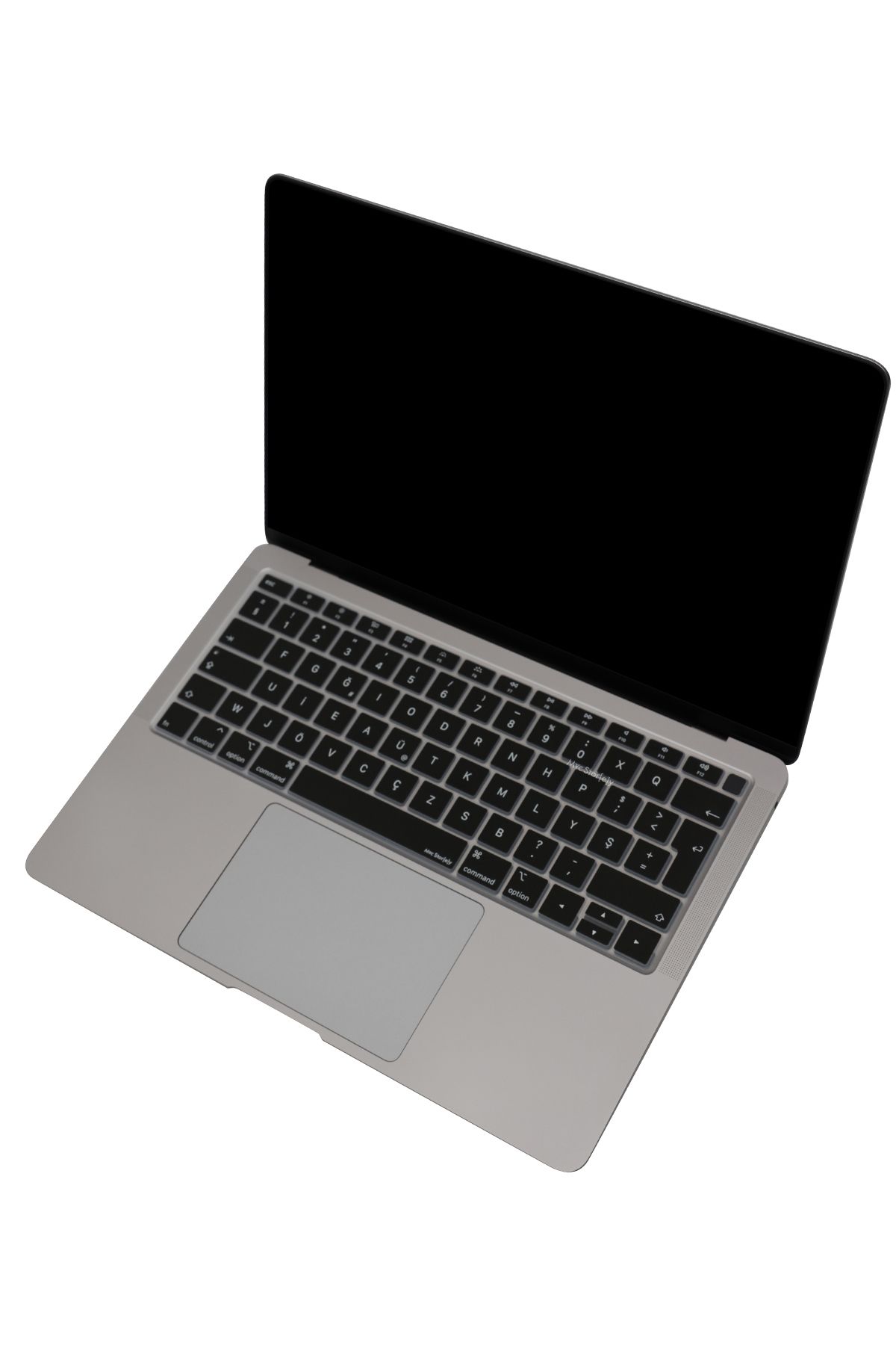 Mcstorey-F Keyboard MacBook Air M1 13Inch Case with Touchid Typewritten Letter Printed Compatible with A2337 A2179 A1932 7