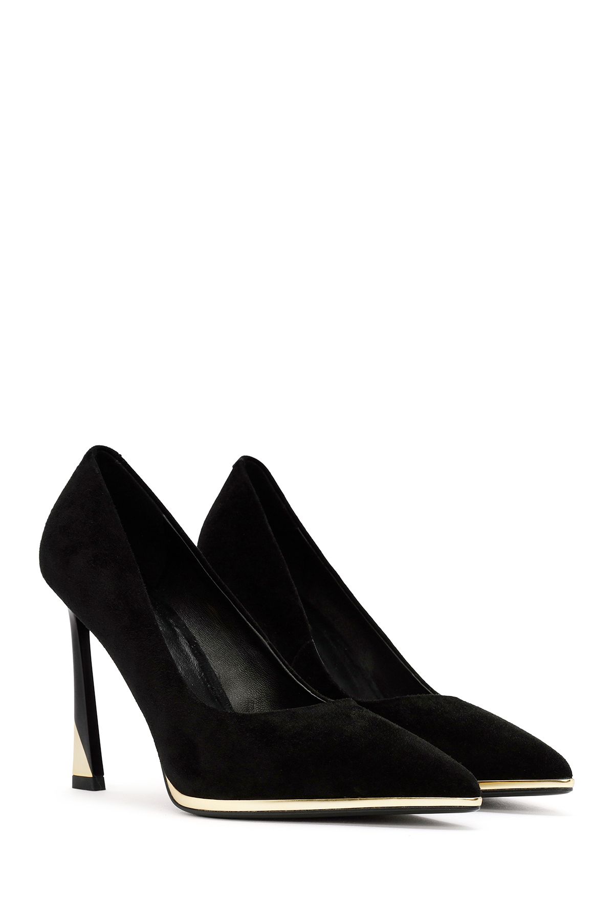 Derimod-Stiletto din piele de piele intoarsa cu toc inalt pentru femei 24WFD 490110 3