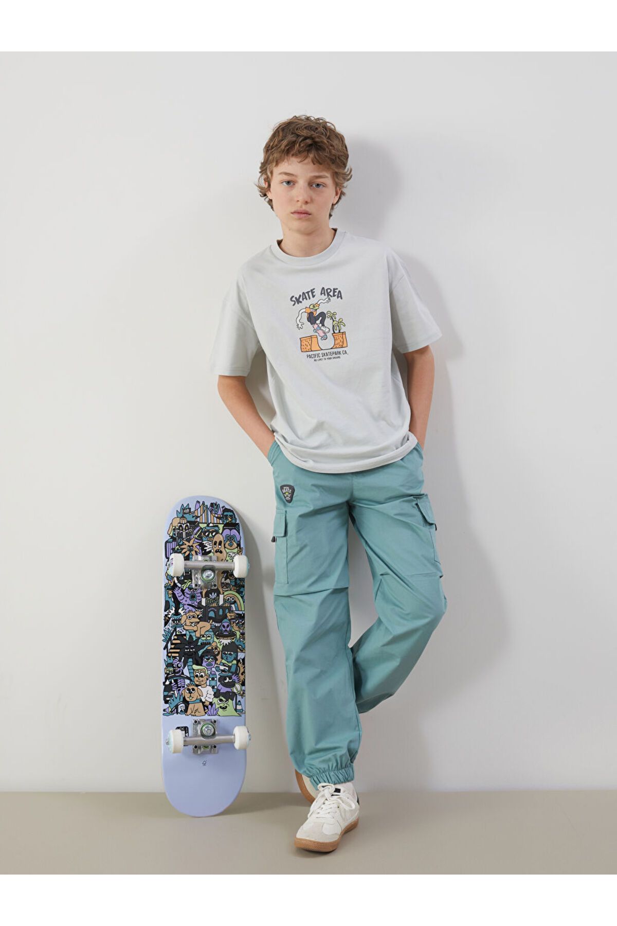 LC Waikiki-LCW Boy's Cargo Jogger Pants with Elastic Waist 1