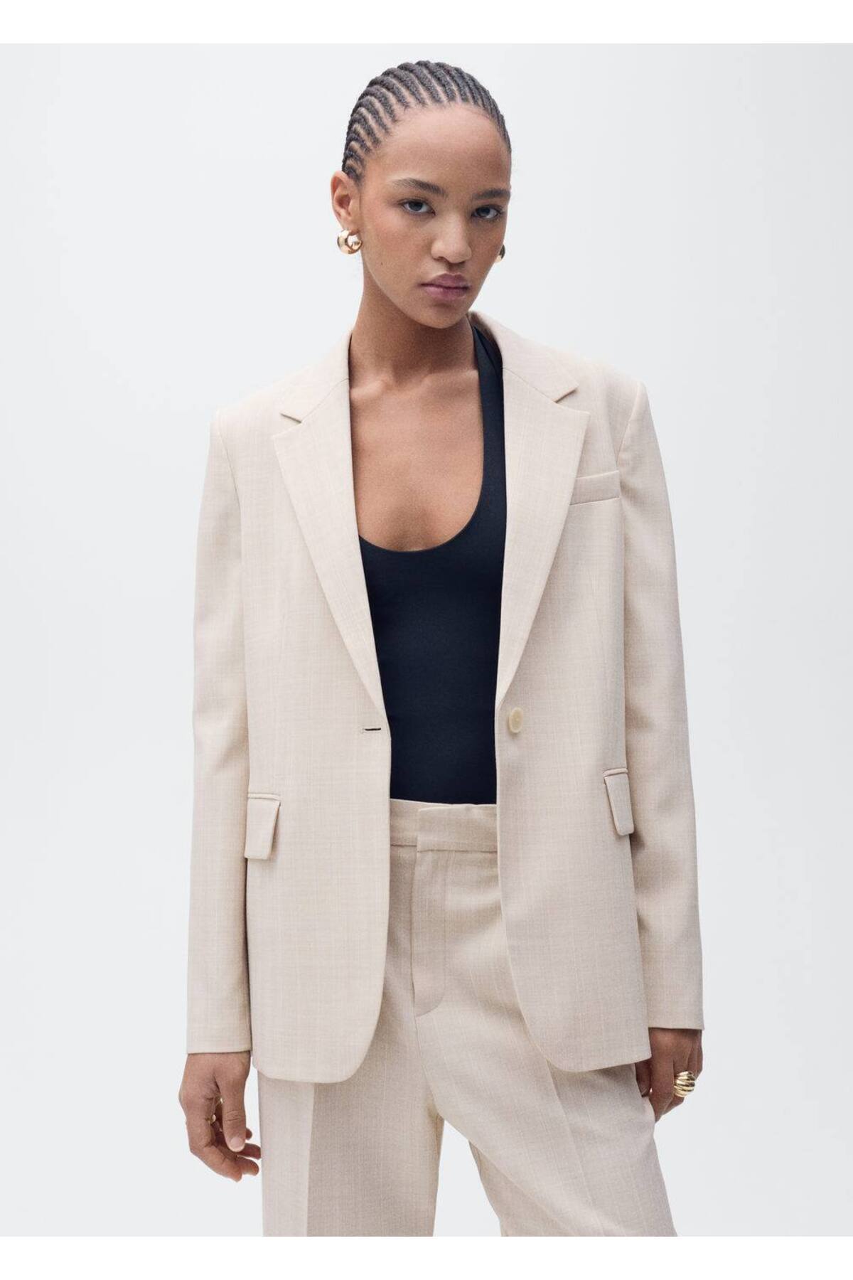 Düz kesim kumaş pantolon