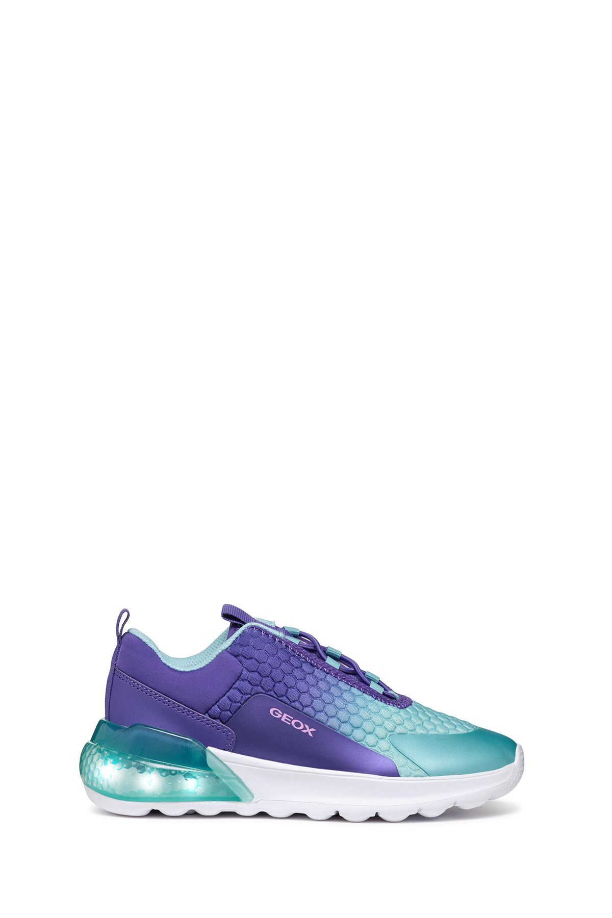 اسنیکر دخترانه و بچگانه GIRL PURPLE ACTIVEART ILLUMINUS LAMBLY کفش ورزشی J46LZA0E9JC8K4A Geox