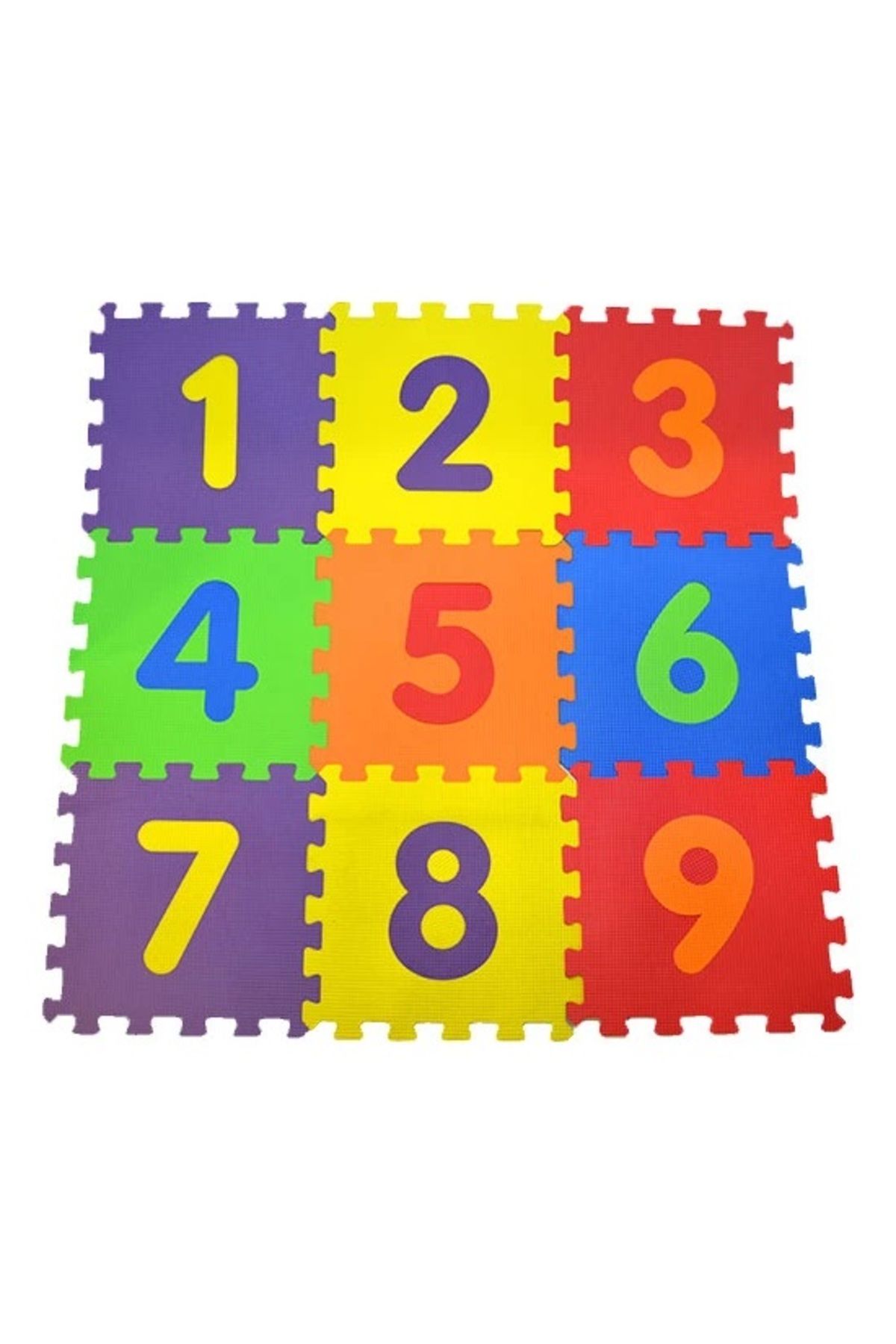 TimeStart 9 Parça Çocuk Oyun Karosu Eva Puzzle Yer Matı Sayılar Eğitici Oyun Halısı