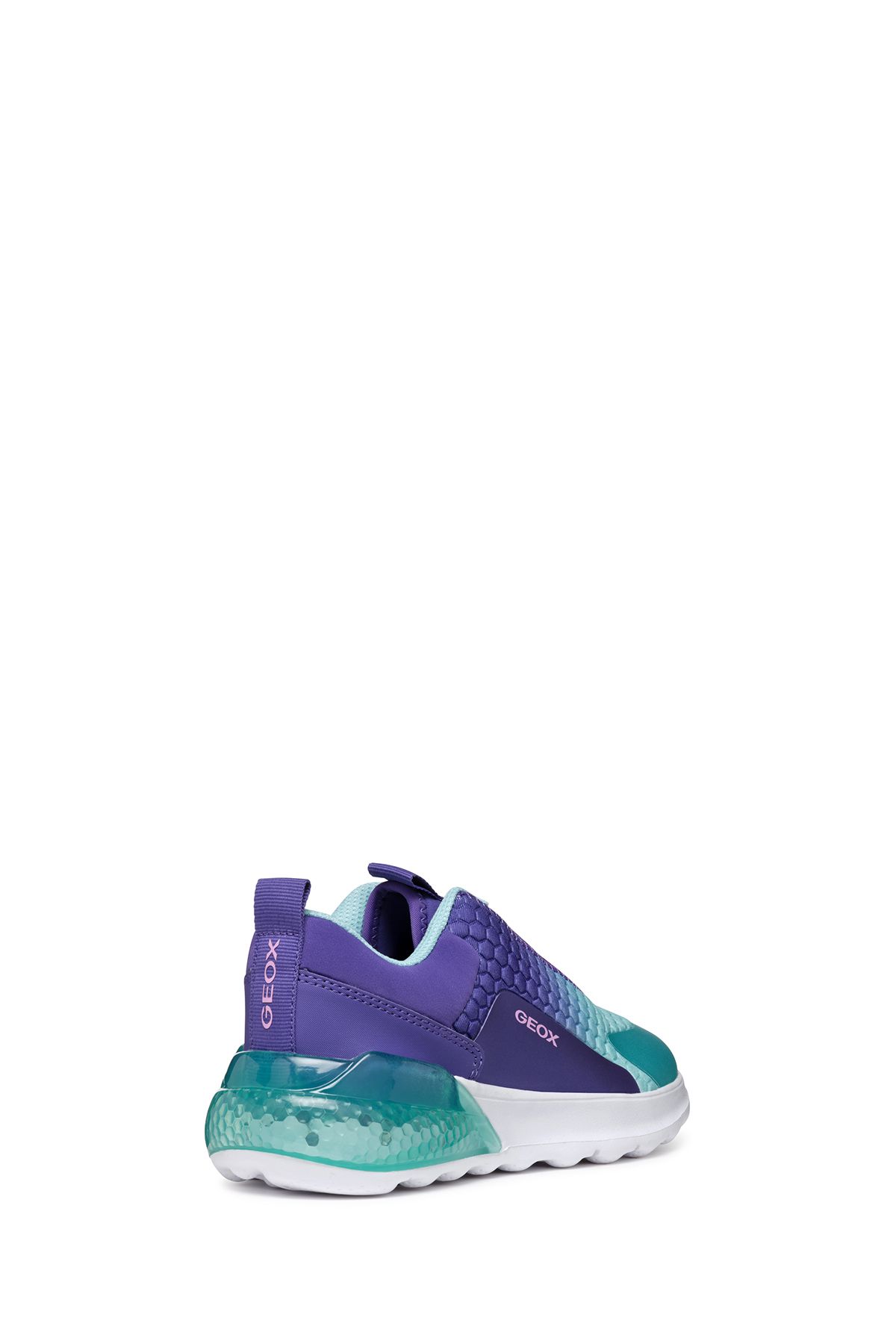 اسنیکر دخترانه و بچگانه GIRL PURPLE ACTIVEART ILLUMINUS LAMBLY کفش ورزشی J46LZA0E9JC8K4A Geox