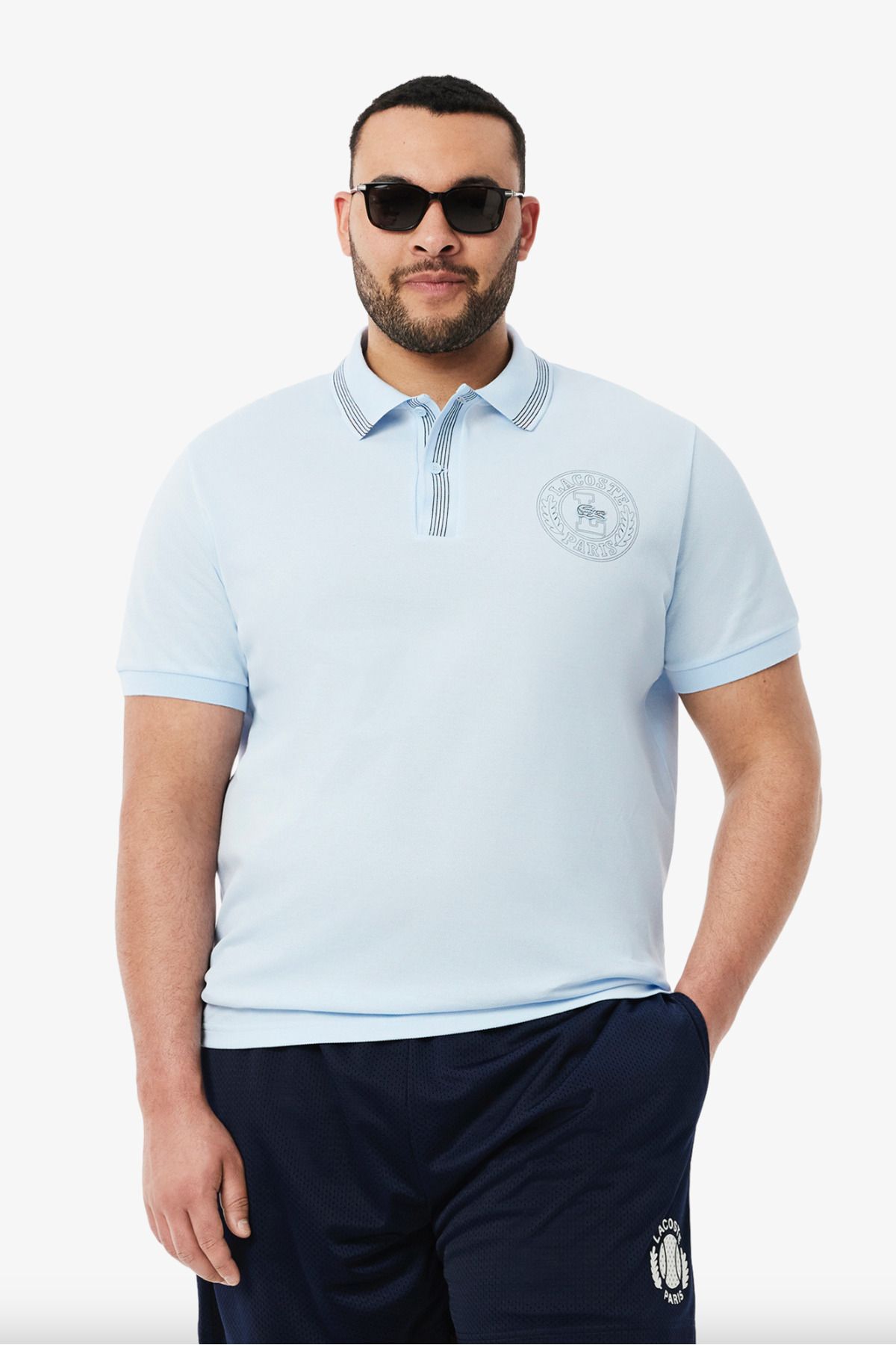 تی شرت یقه پولو مردانه FIT منظم L.12.12 PRINT POLO Lacoste