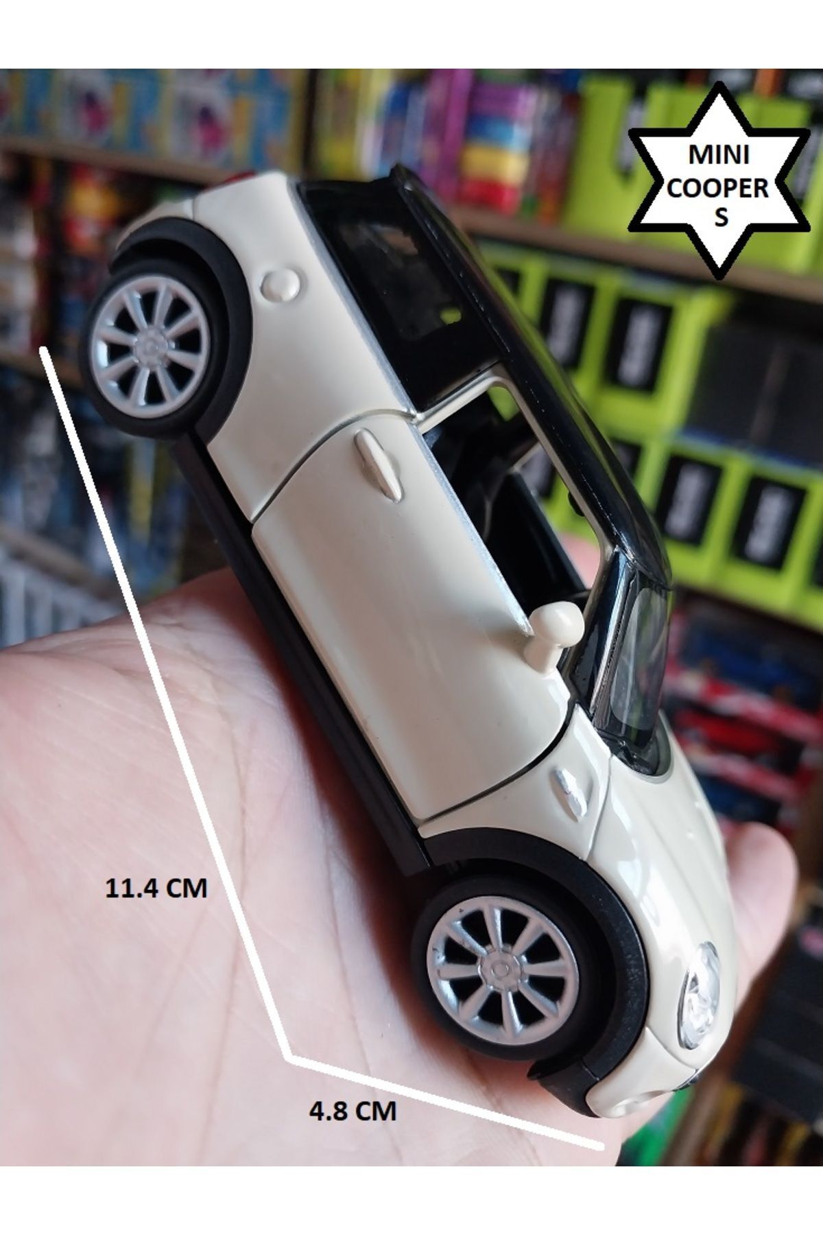 OYUNCAKSAHİLİ Mini Cooper S Diecast Metal Araba Kapıları Açılır