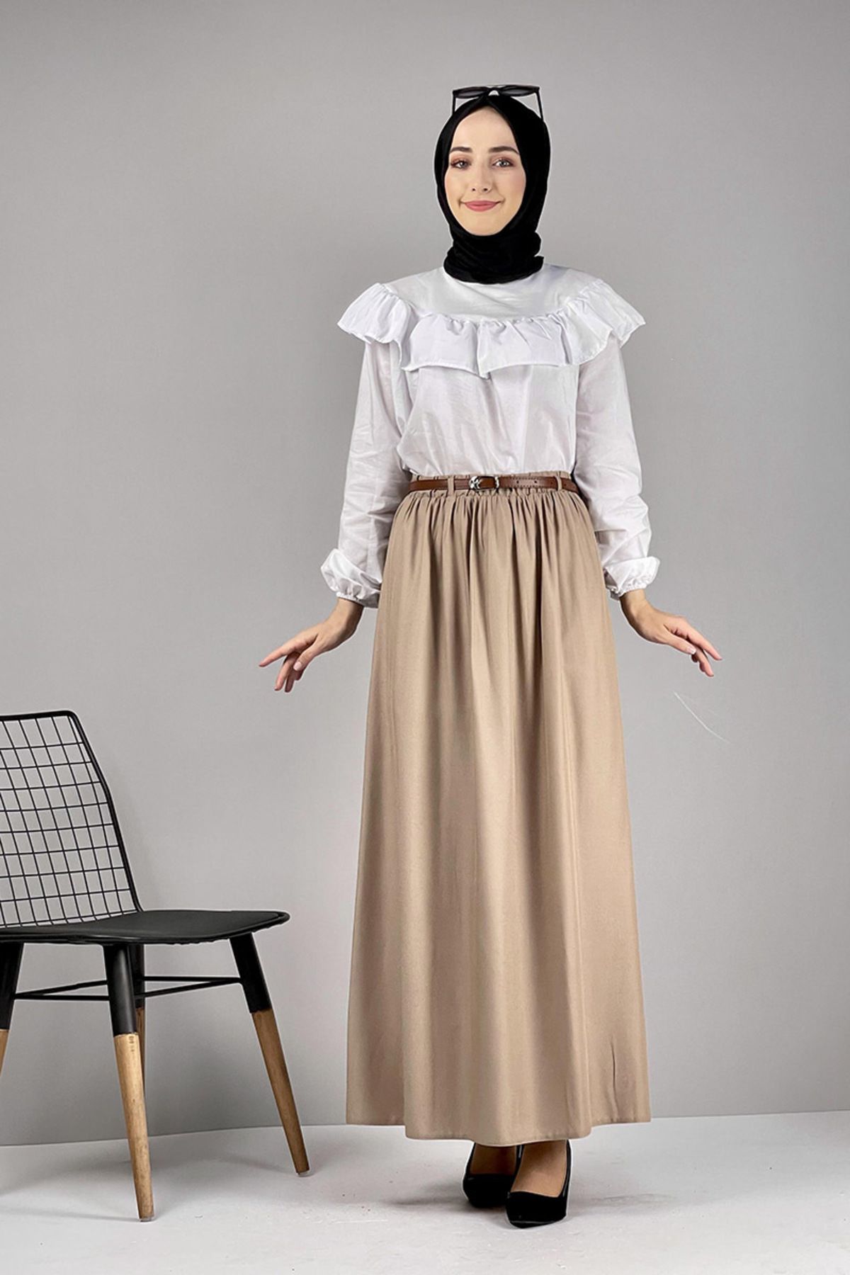 EPSWorld Moda Çizgi Etek