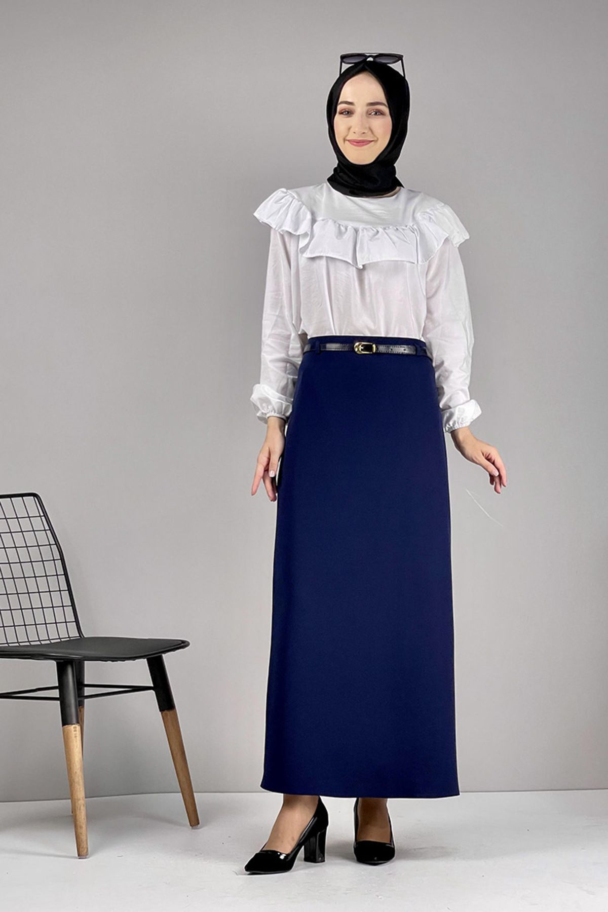 EPSWorld Moda Çizgi Etek