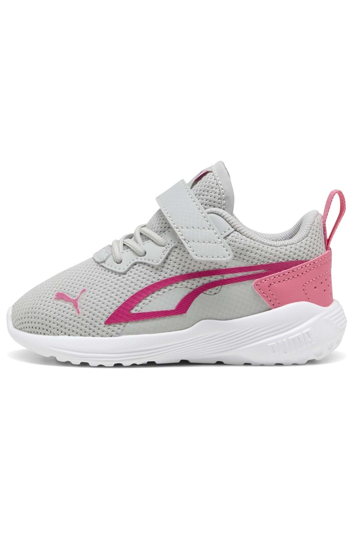 Puma All-day Active Ac Inf 387388 Ortopedik Bebek Spor Ayakkabı Gri-pembe