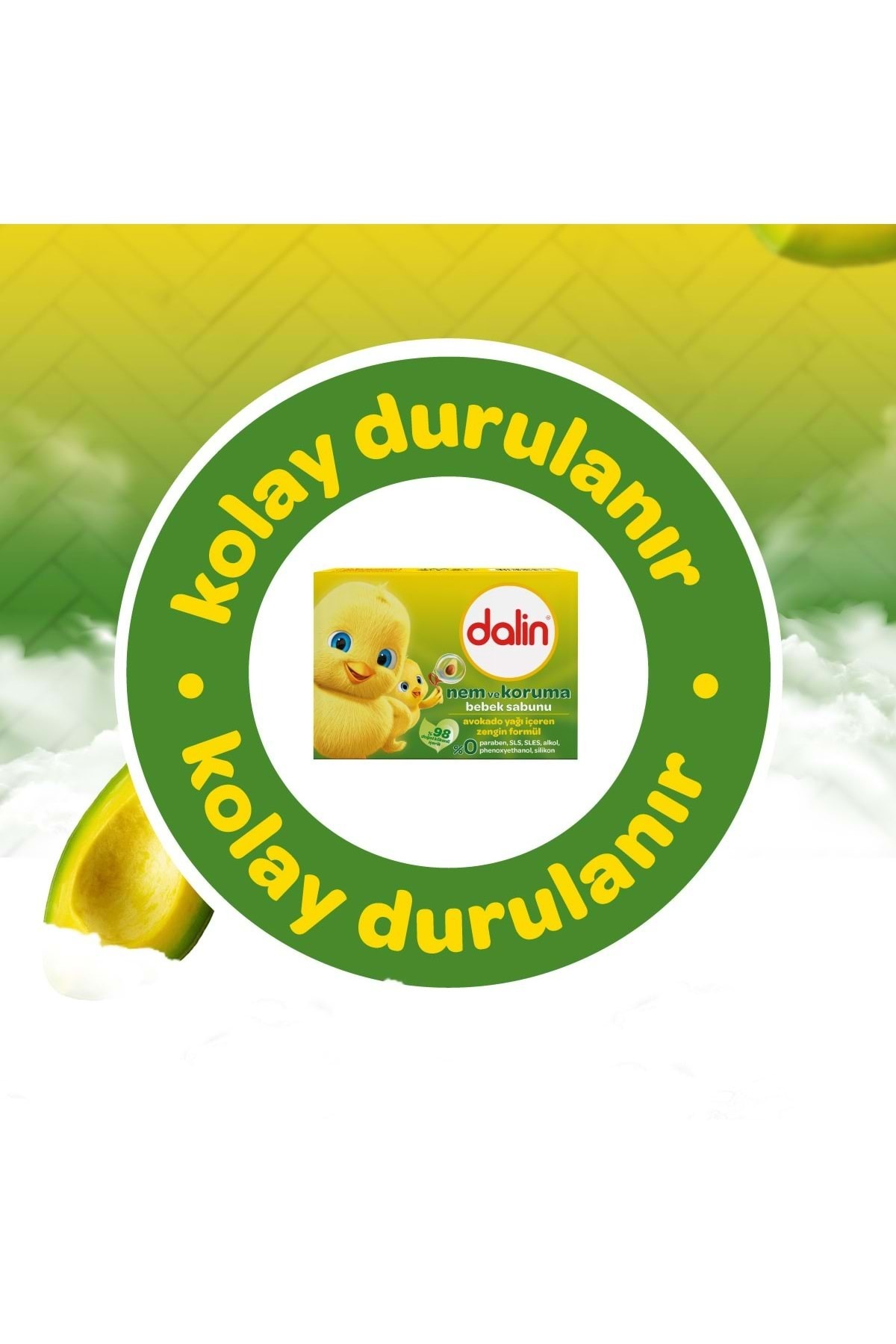 Dalin-Baby Soap 100Gr Avocado (Set of 12) 4