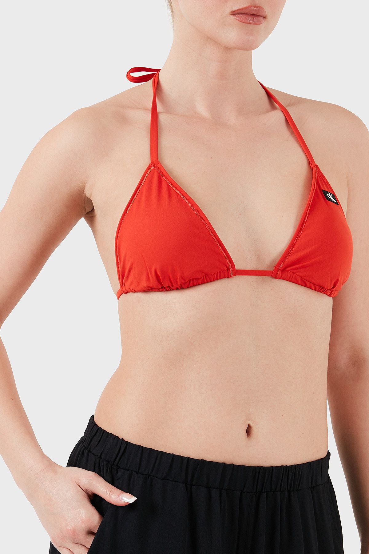 Calvin Klein-Μπικίνι Calvin Triangle με λογότυποKW0KW02343 XM8 3
