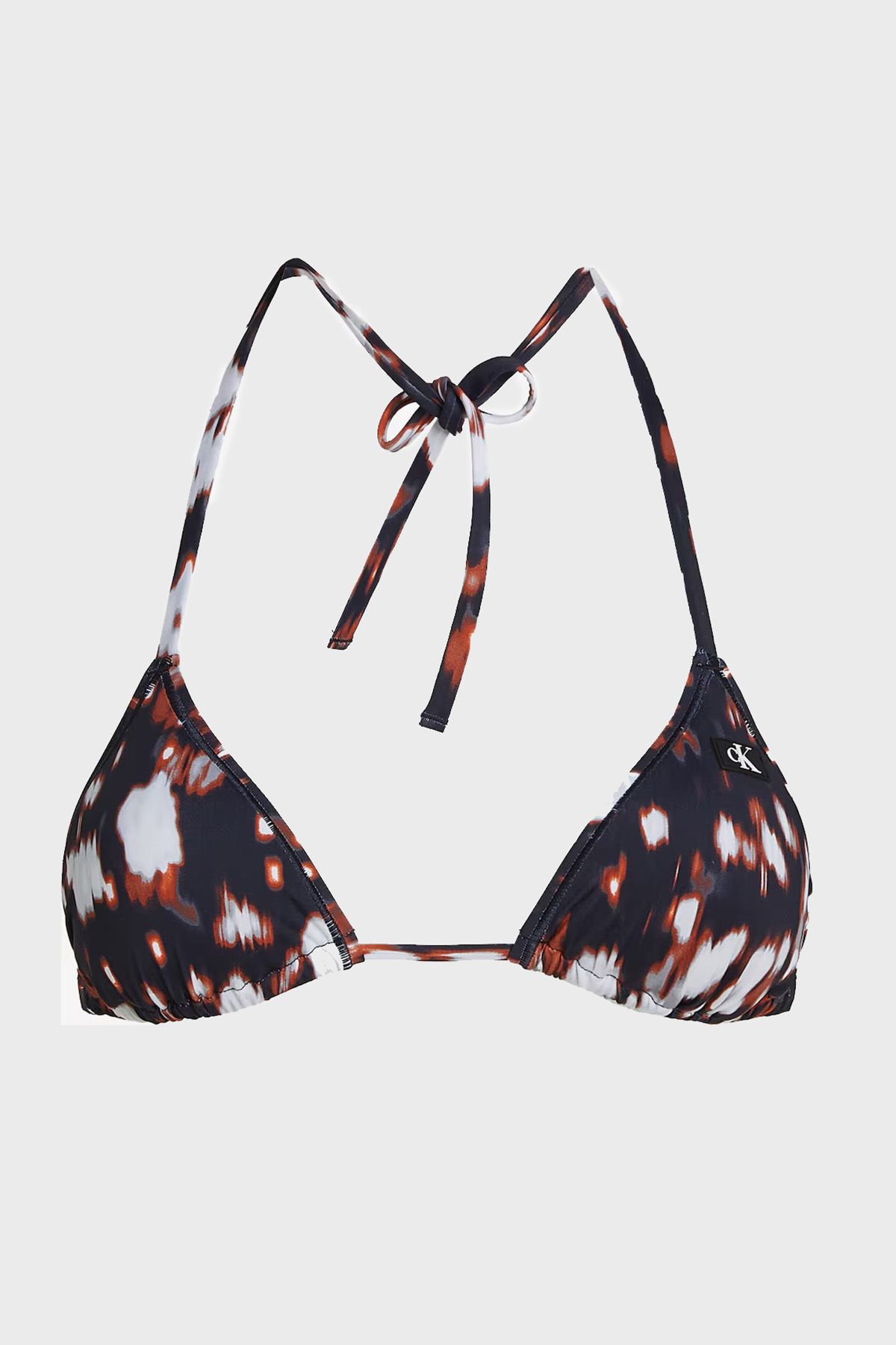 Calvin Klein-منقوشة التعادل مثلث بيكيني الأعلى KW0KW 023430 GQ بيكيني علوي KW0KW02343 0GQ 5