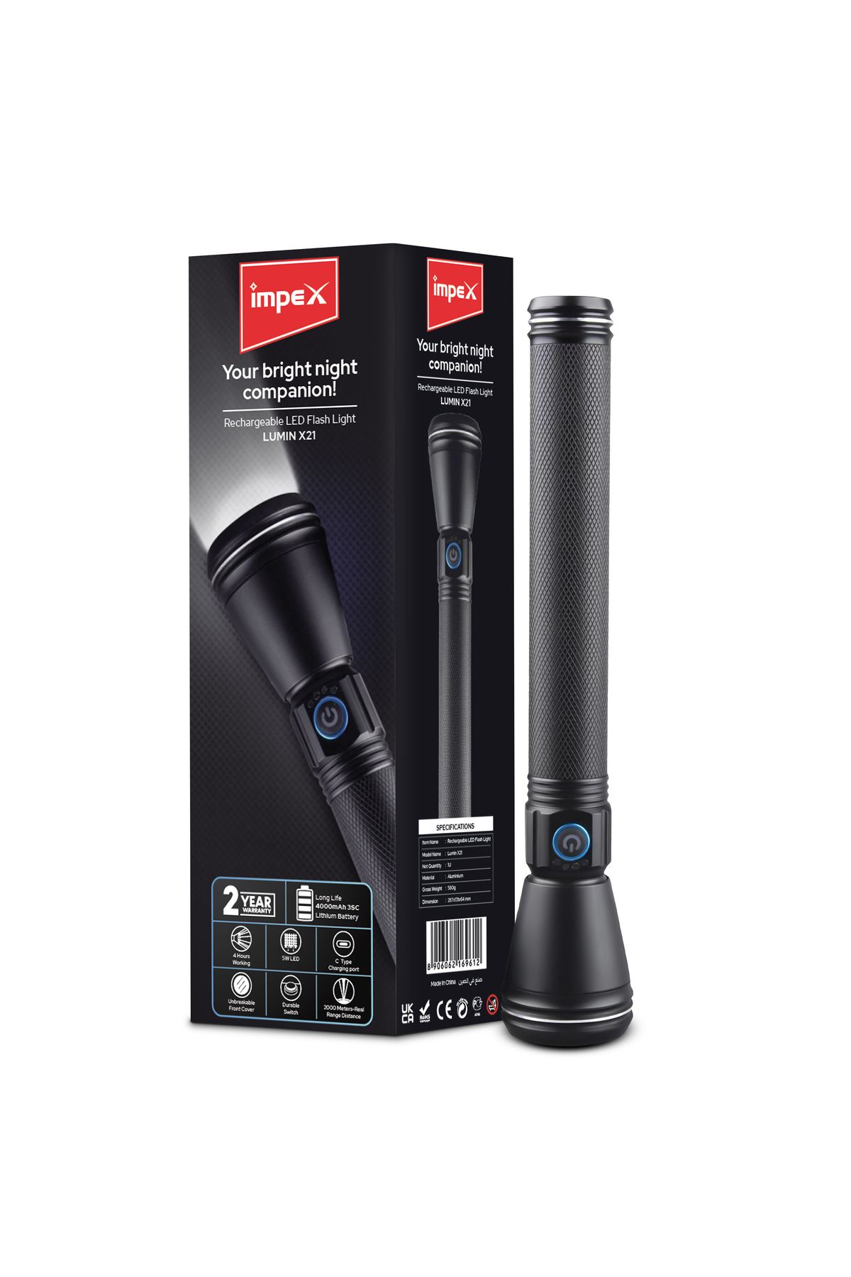 İMPEX-Impex LED Flash Light (Lumin X21) 2