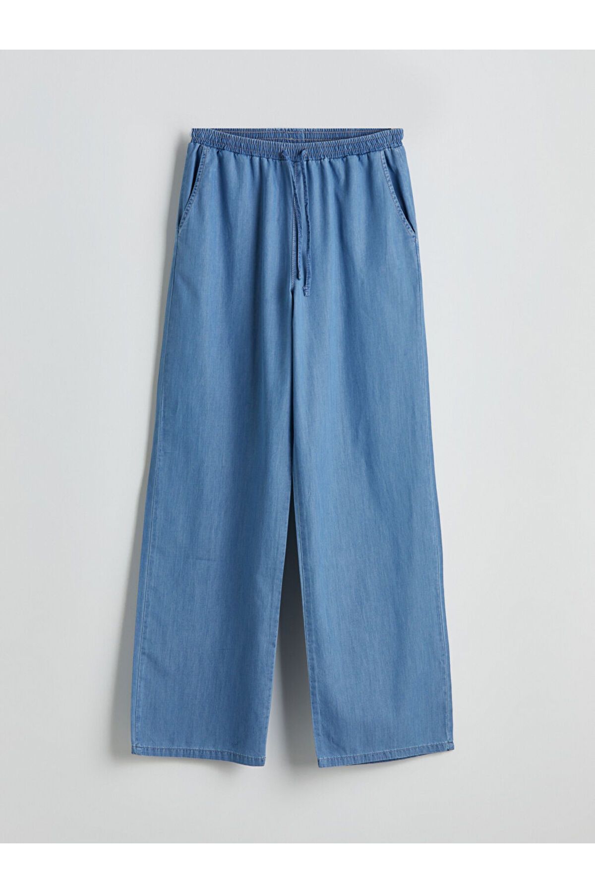 LC Waikiki Beli Lastikli Wideleg Kadın Jean Pantolon