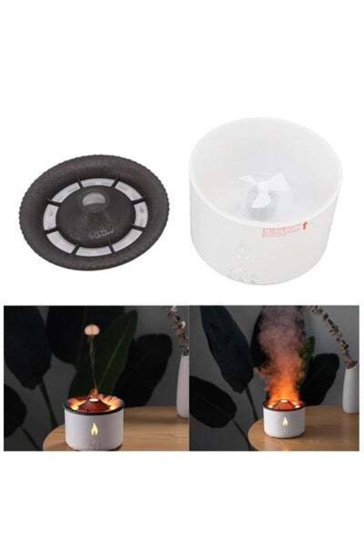 HALAMODO-Essential Oil Diffuser Humidifier, Aromatherapy Diffuser, Auto Shut-Off Flame Diffusers, for Home Of 3