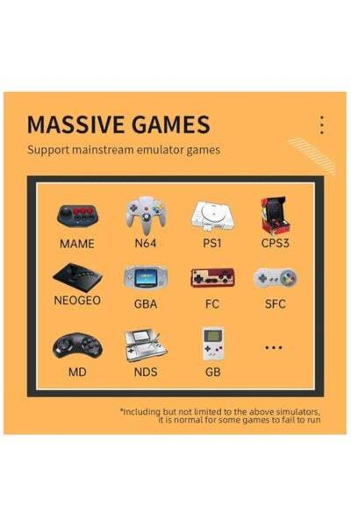 HALAMODO-RGB20S Handheld Arcade Game Console, 3.5 IPS Game Console with 16G Card and 15000 Games, Open Source 5