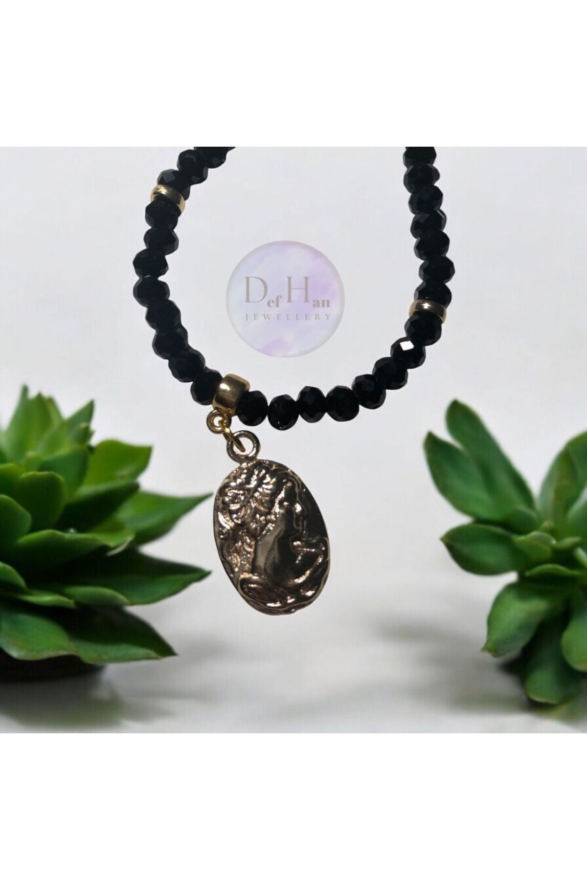 DefHanJewellery Kristal Boncuk El Yapımı Kolye