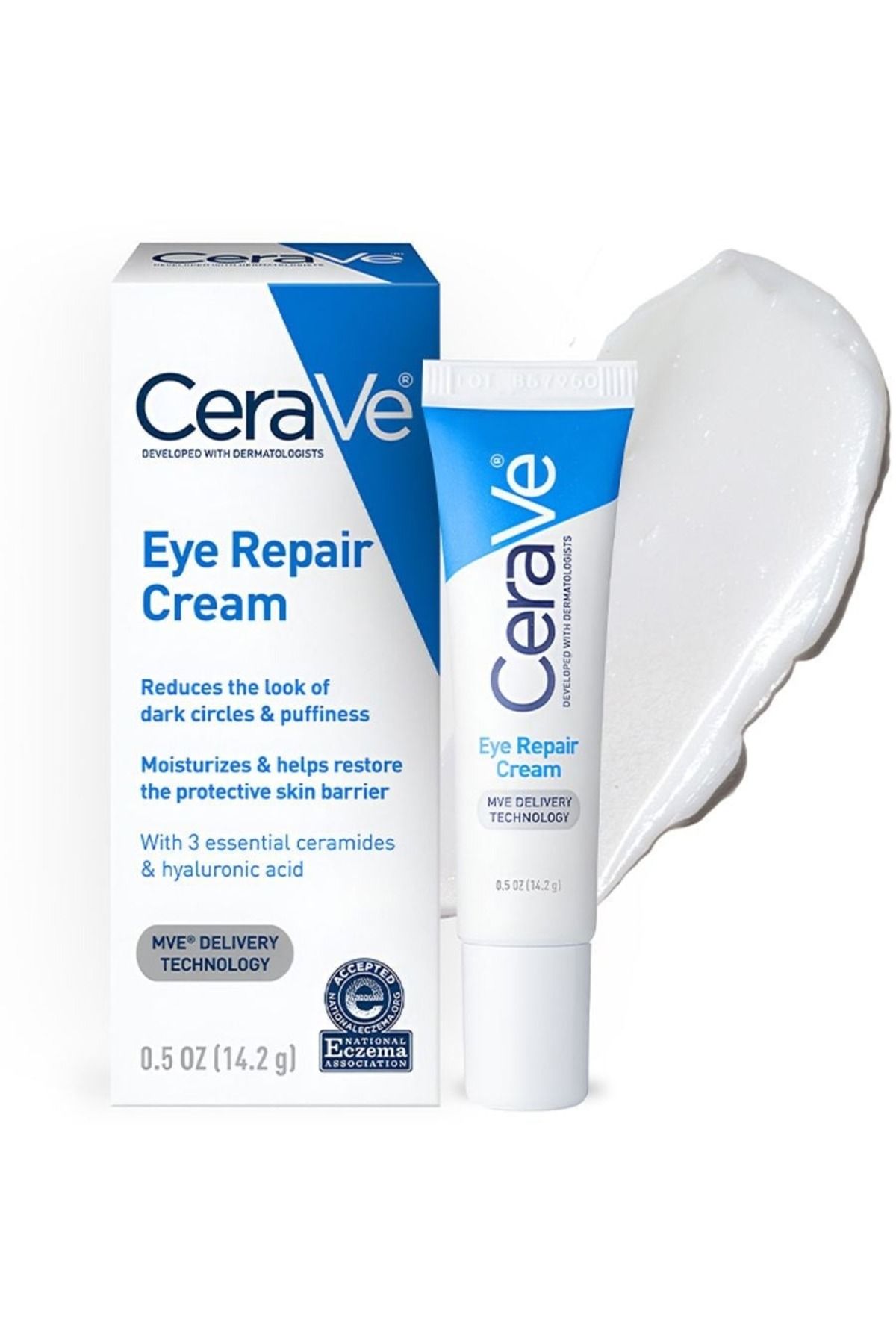 CeraVe-كريم إصلاح العيون | كريم تحت العين للهالات السوداء والانتفاخات (14 مل) 👁️✨ 1