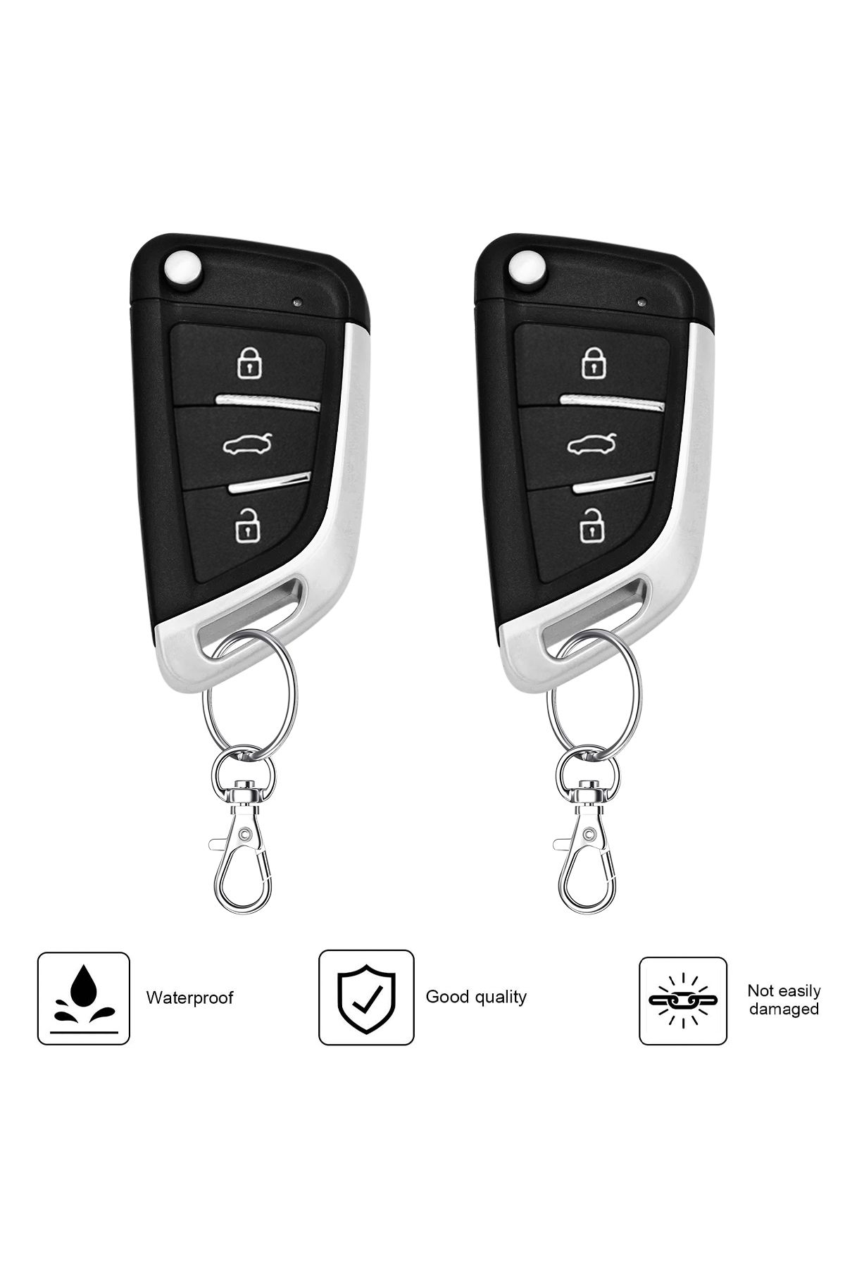 3XR-Universal Car Keyless Entry System with 2 Remotes, Central Locking, Trunk Release, Window Closer 6