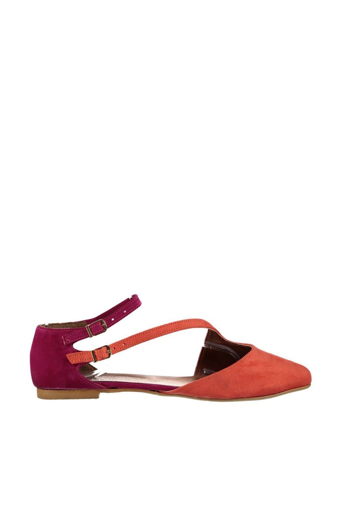 Fox Shoes-Balerini de damă portocaliu/fucsia D 726016902 3