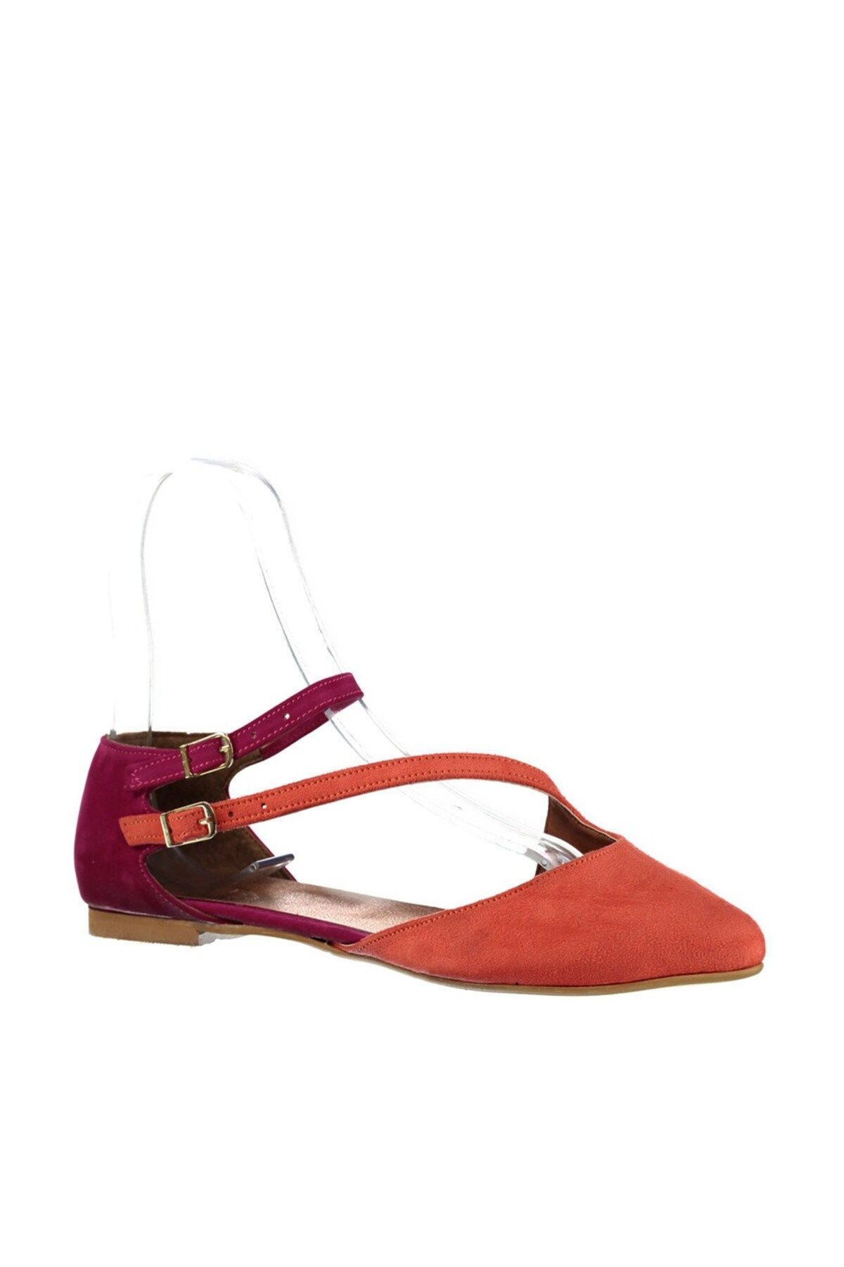 Fox Shoes-Balerini de damă portocaliu/fucsia D 726016902 4