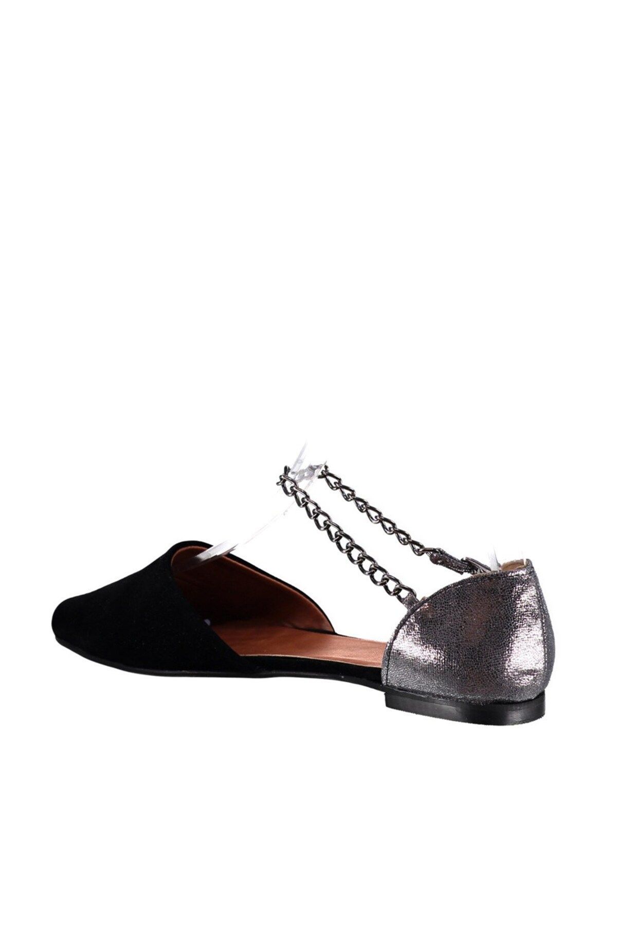 Fox Shoes-Balerini de damă negri/platină B 726024402 7