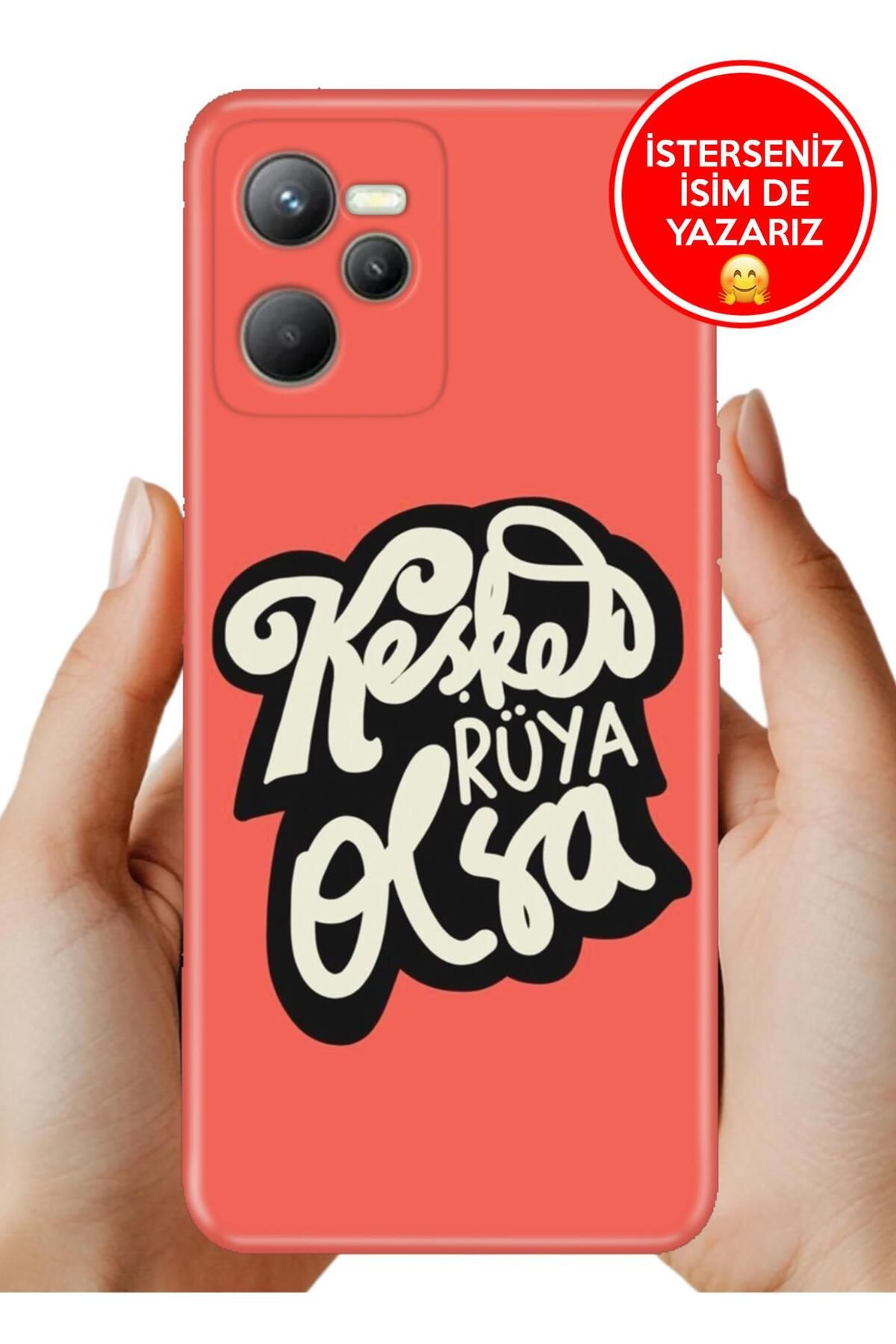 realme C35 Kılıf Baskılı Life Style Kapak Silikon Keşke Rüya Olsa