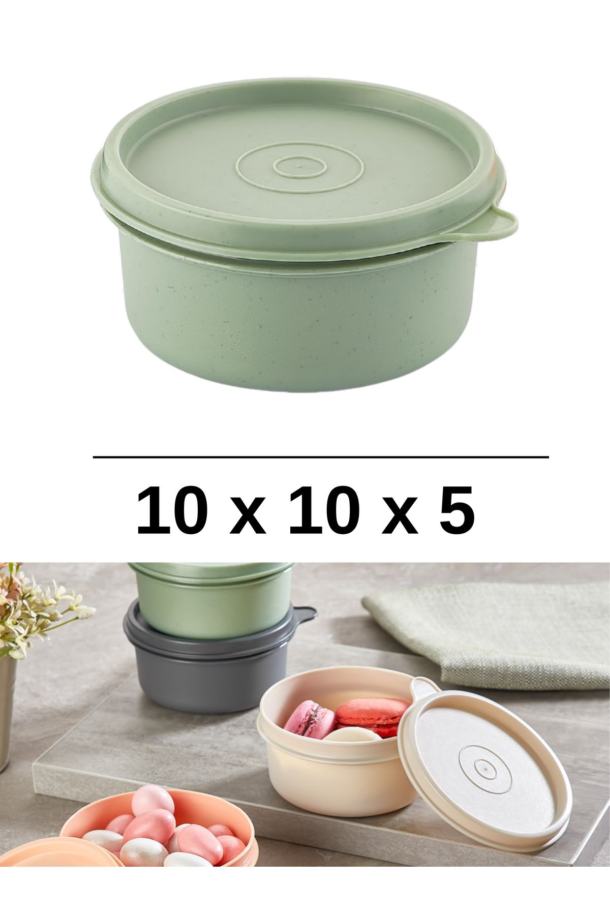 Mapple Home-Set of 4 Mini Storage Containers Bonibon Jam Chocolate Cookie Multi-Purpose Storage Container 2