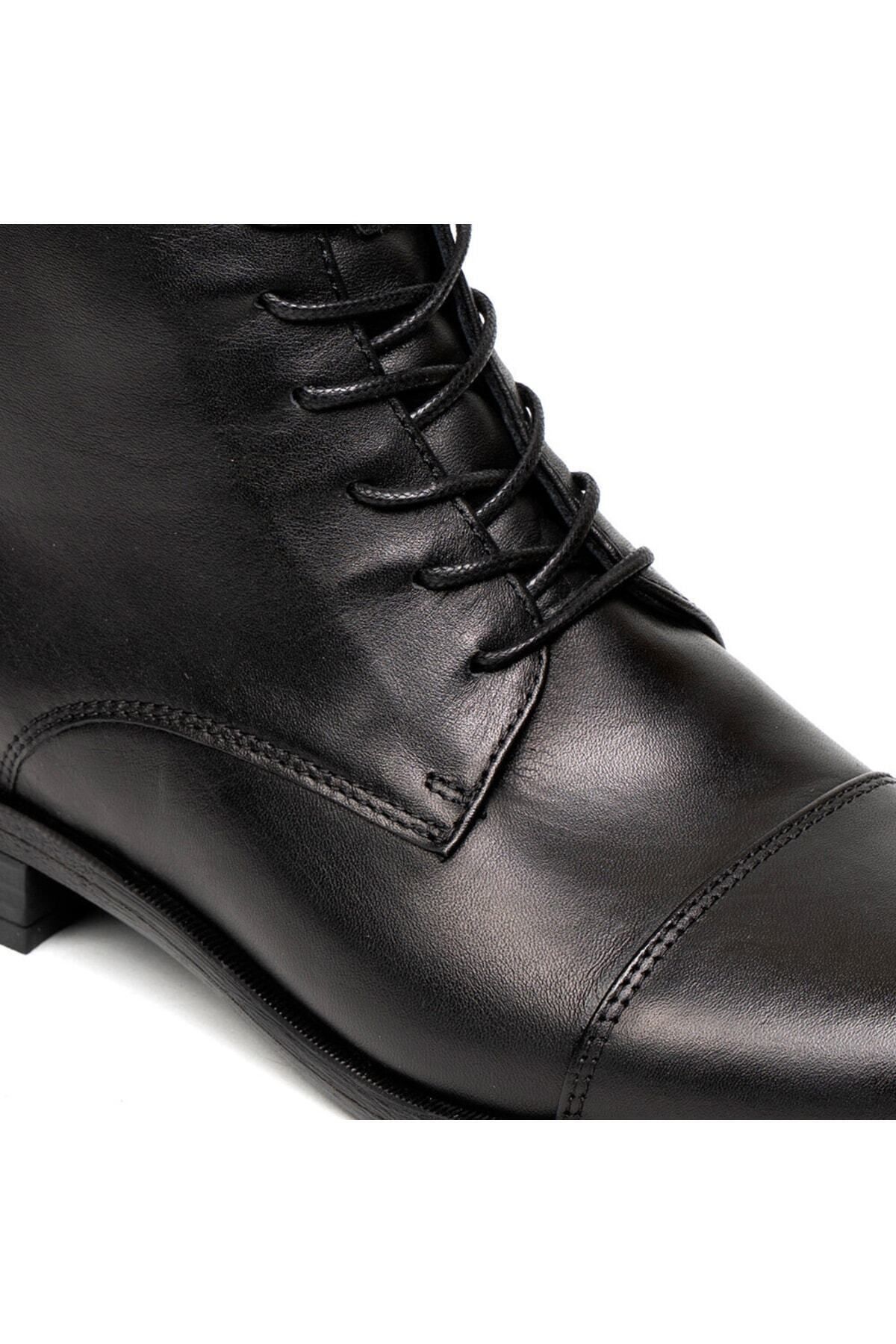 چکمه و بوت مشکی زنانه های چرم طبیعی مدل Casual گریدر Greyder