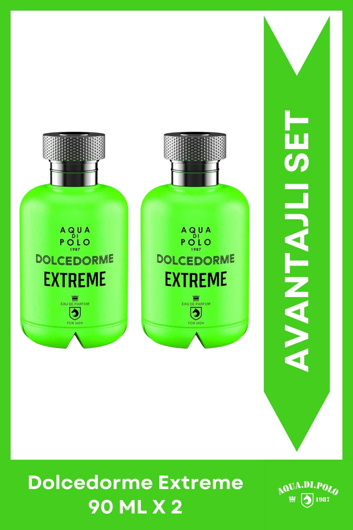 ست عطر مردانه دو تکه Dolcedorme Extreme 90ml Stcc021141 Aqua Di Polo 1987