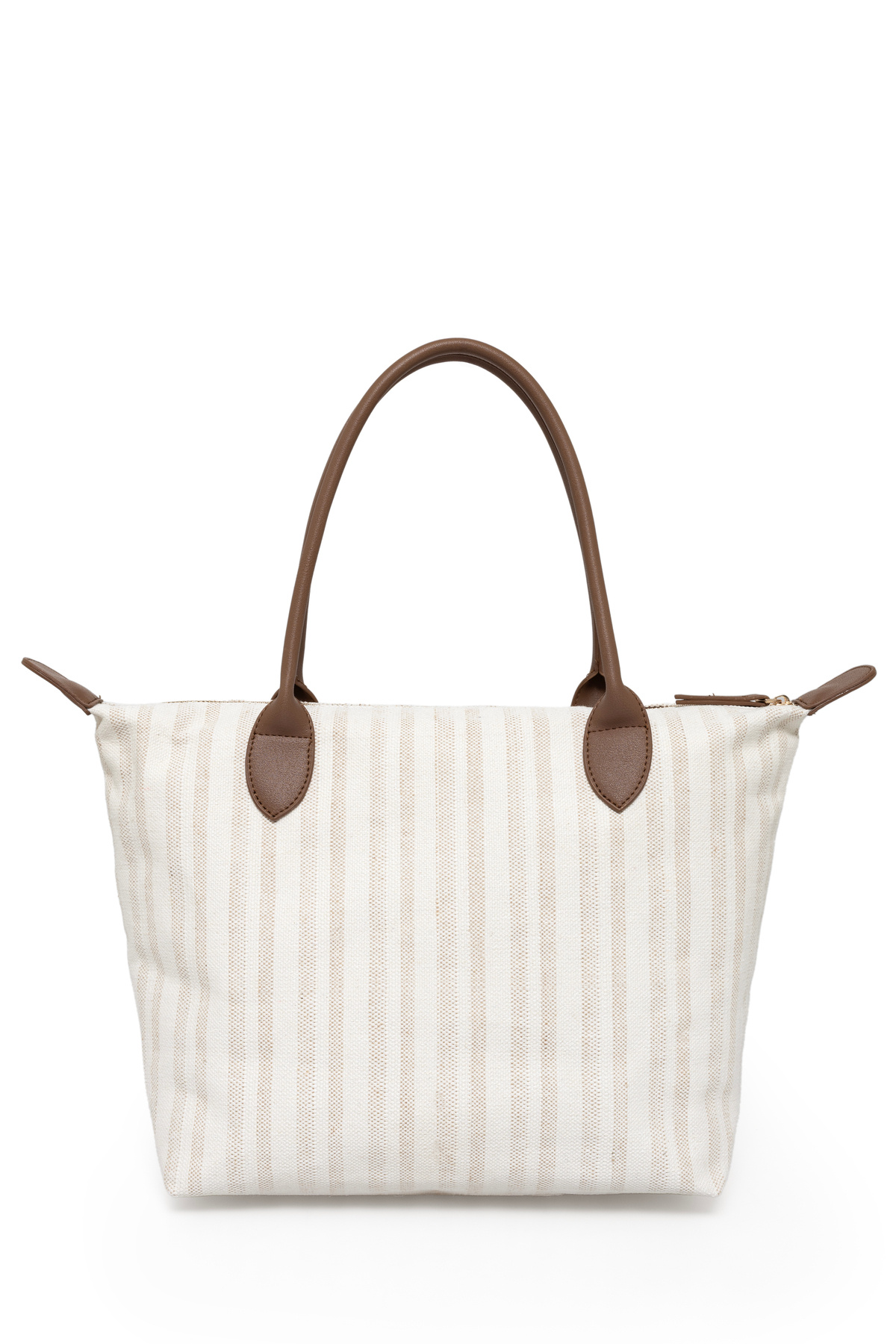 Fossil-Light Tan Women's Stripe Patterned Canvas Hand and Shoulder Bag 05Fo25Y5050 3