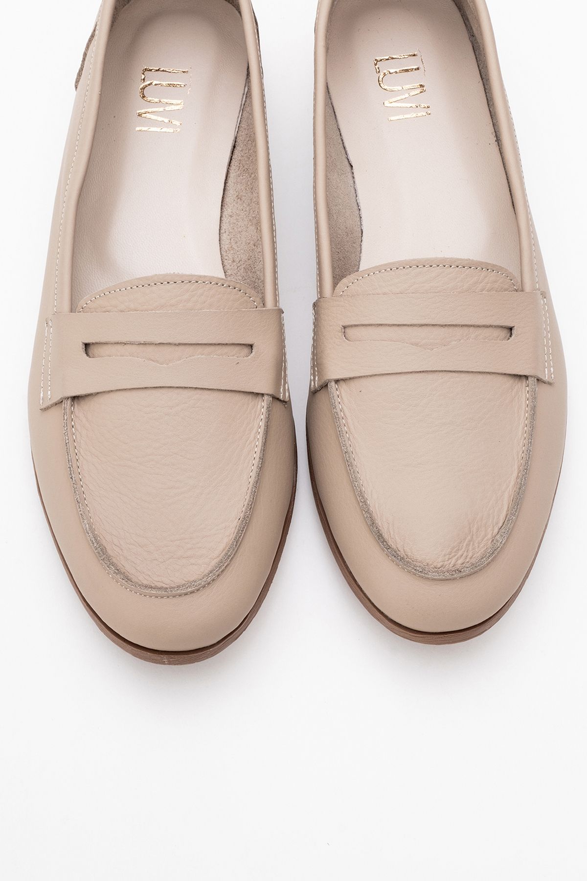 لوفر چند رنگ زنانه F02 Biskuvi Skin Babet اورجینال luvishoes