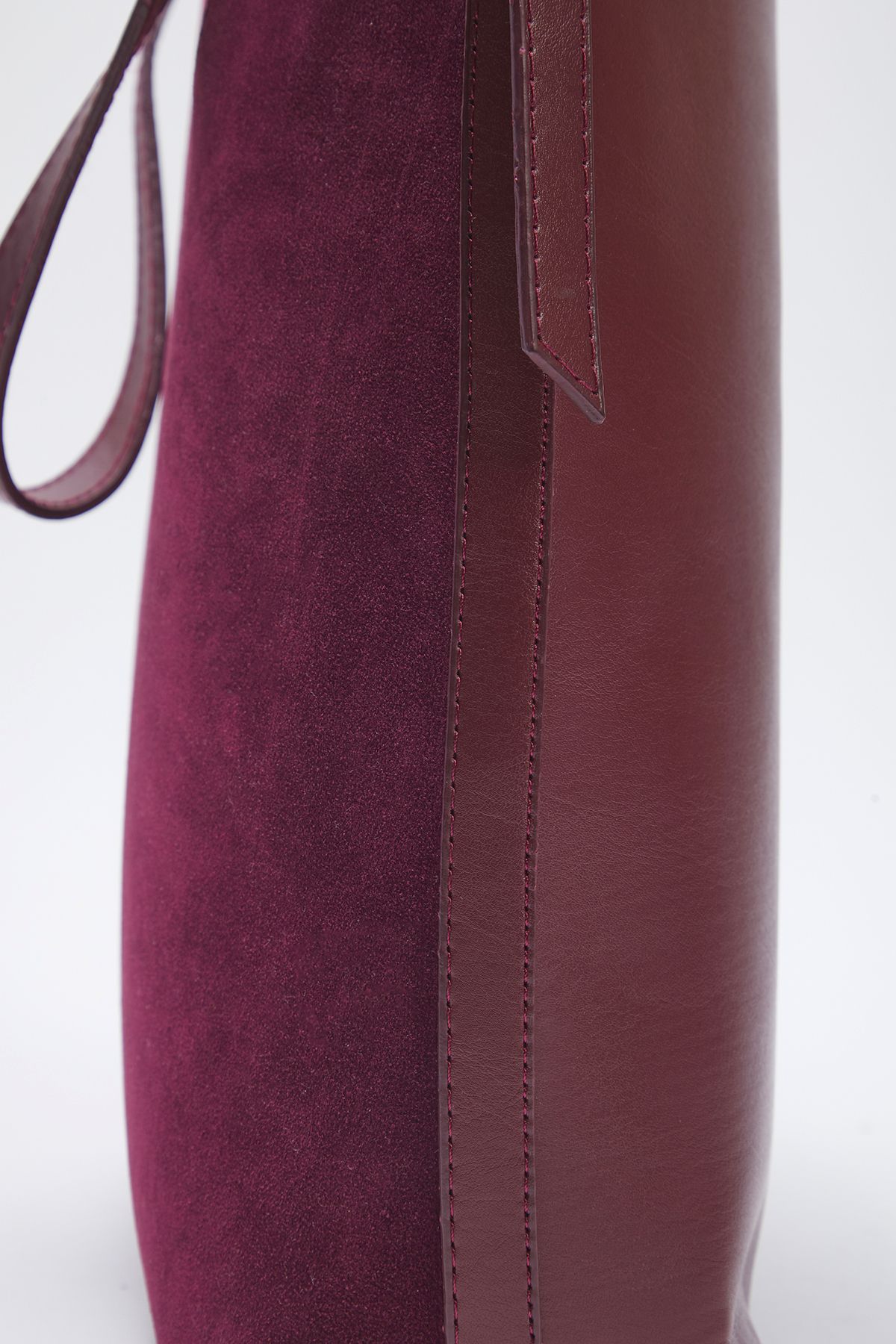 TRENDYOL SHOES-Burgunderrote Damen-Umhängetasche Midi Puppy mit doppeltem Verwendungszweck TAKSS25OC00032 5