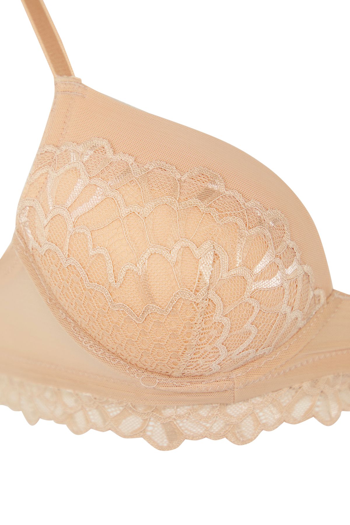 Trendyol Collection-Skin Lace Extra Padding/Push-Up Strap Knitted Bra Thmss25Su00038 6