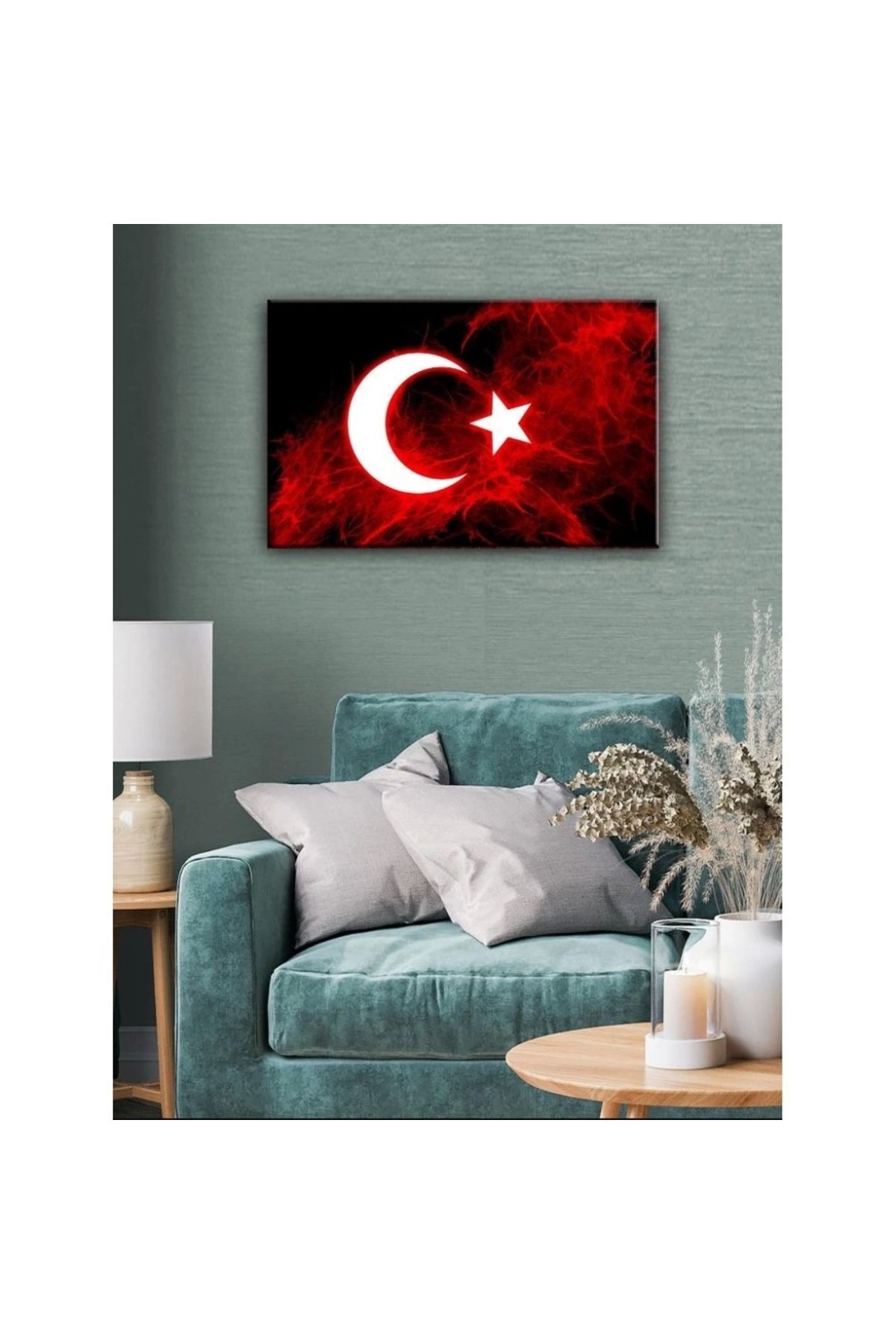 P Parla Kanvas Tablo Türk Bayrağı (Şanlı Bayrağımız)