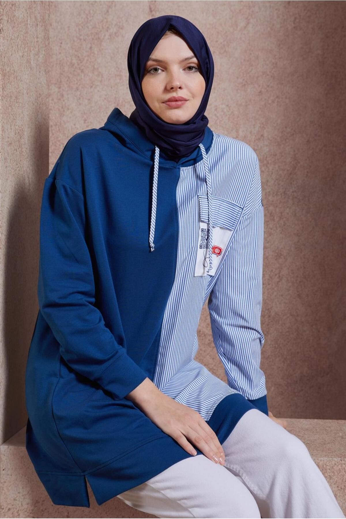 تونیک ورزشی کلاه دار 44618 Alvina