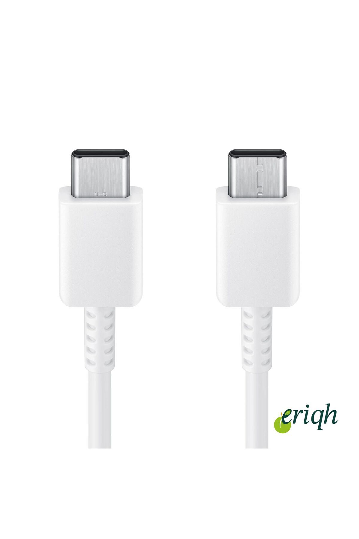 eriqh USB Type-C - USB Type-C kablo, veri kablosu, şarj kablosu, 1,8 m, 3 A, beyaz A-KALİTE