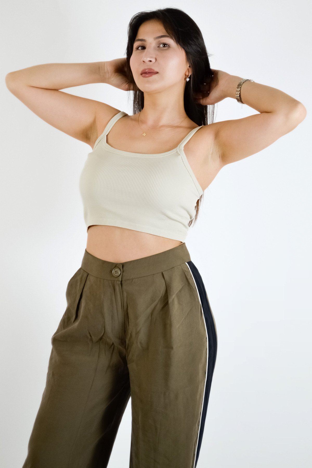 BUSEM-Rope Strap Ribbed Crop Tank Top 3